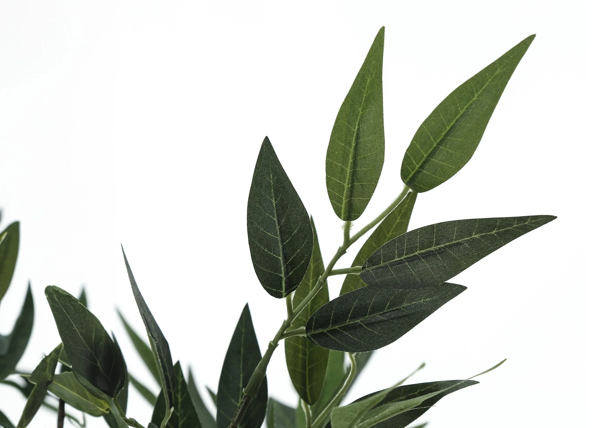 47" Tall, Artificial Plant, Acacia Tree, Indoor, Faux, Fake, Floor, Greenery, Potted, Silk, Decorative - Green / Black - Image 2