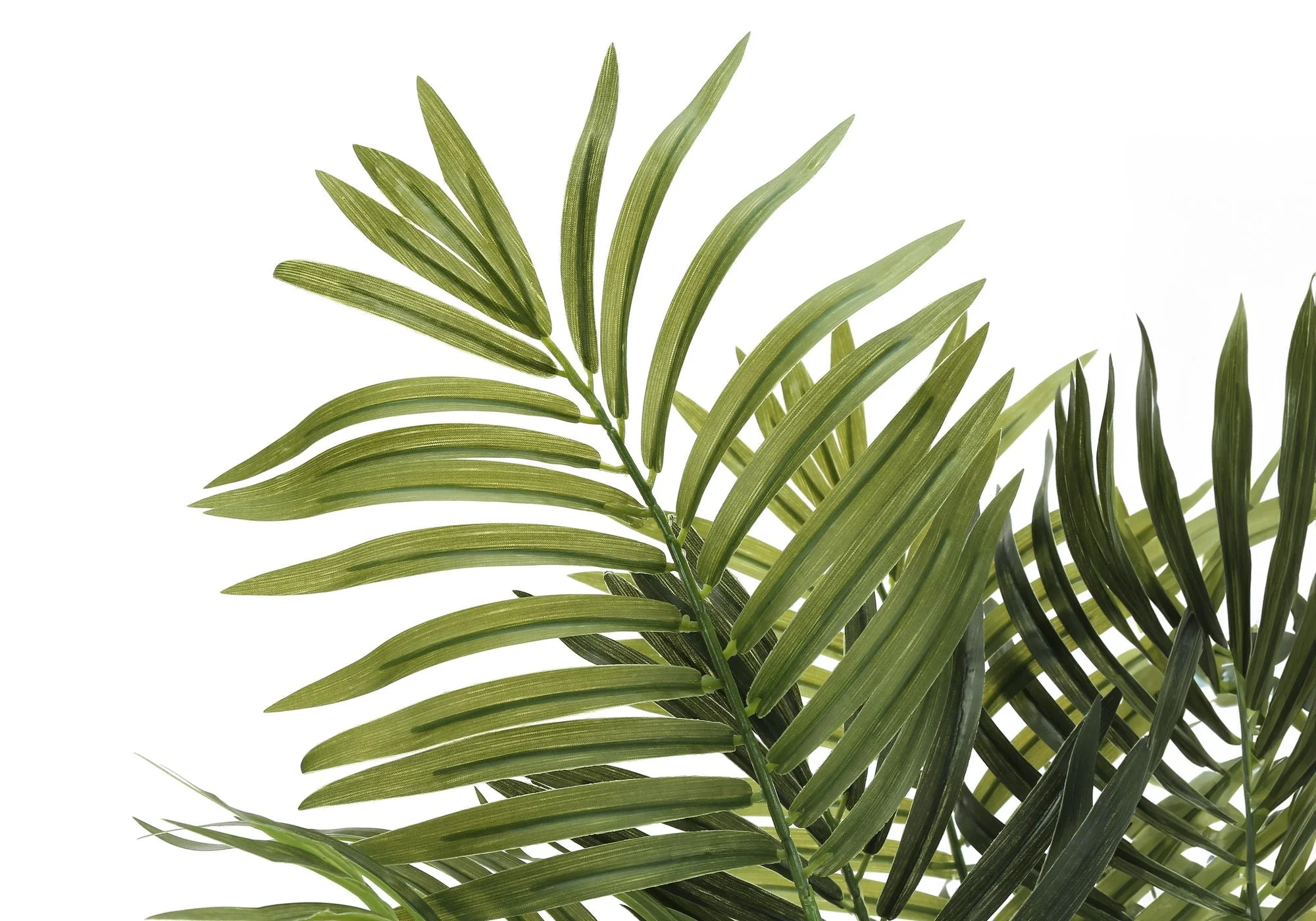 47" Tall, Artificial Plant, Areca Palm Tree, Indoor, Faux, Fake, Floor, Greenery, Potted, Real Touch, Decorative - Green / Black - Image 2