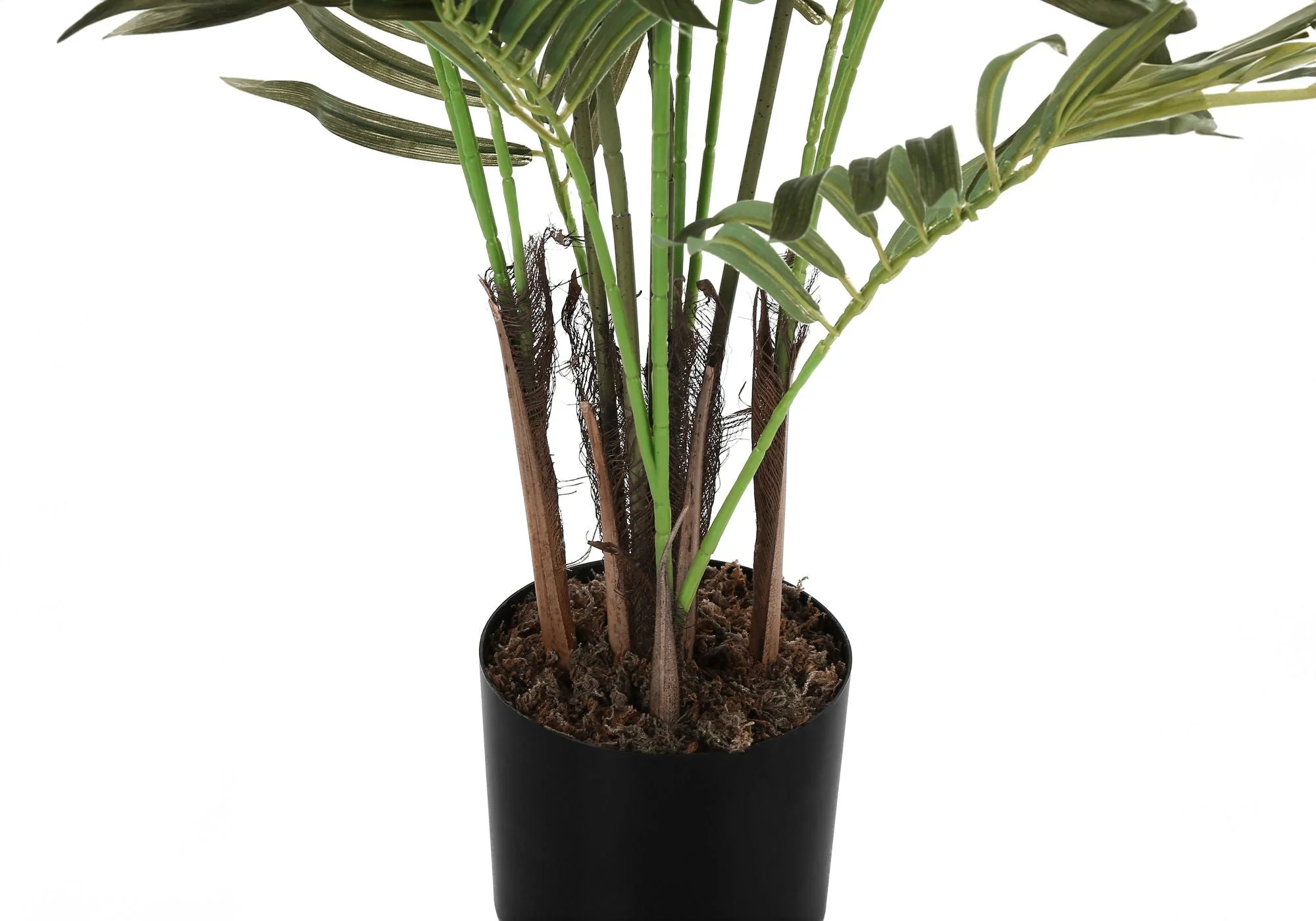 47" Tall, Artificial Plant, Areca Palm Tree, Indoor, Faux, Fake, Floor, Greenery, Potted, Real Touch, Decorative - Green / Black - Image 4