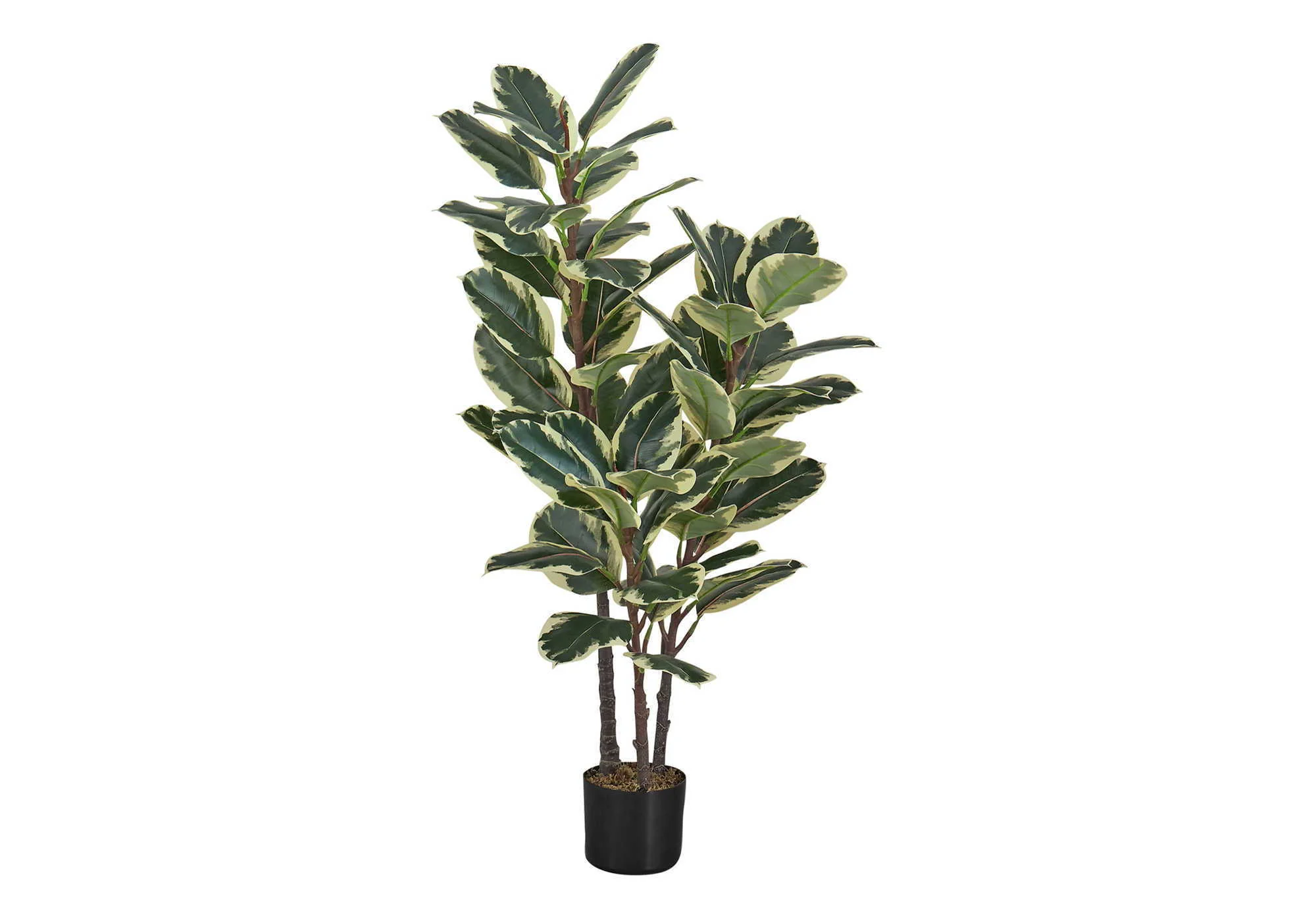 47" Tall, Artificial Plant, Oak Tree, Indoor, Faux, Fake, Floor, Greenery, Potted, Real Touch, Decorative - Green / Black - Image 3