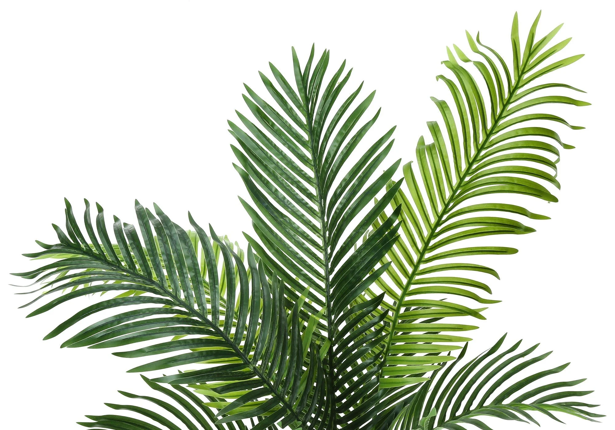 47" Tall, Artificial Plant, Palm Tree, Indoor, Faux, Fake, Floor, Greenery, Potted, Real Touch, Decorative - Green / Black - Image 4