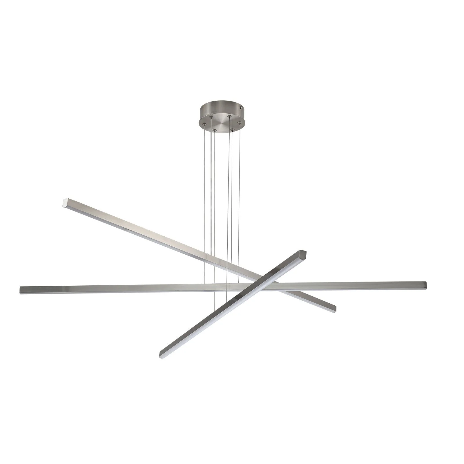 48" Modern LED Chandelier - Geometric 3-Arm Design - Image 10