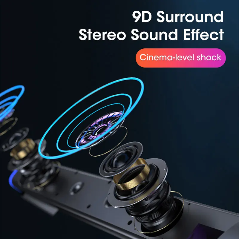 4D Computer Bluetooth Speaker Bar – Stereo Sound Subwoofer - Image 6