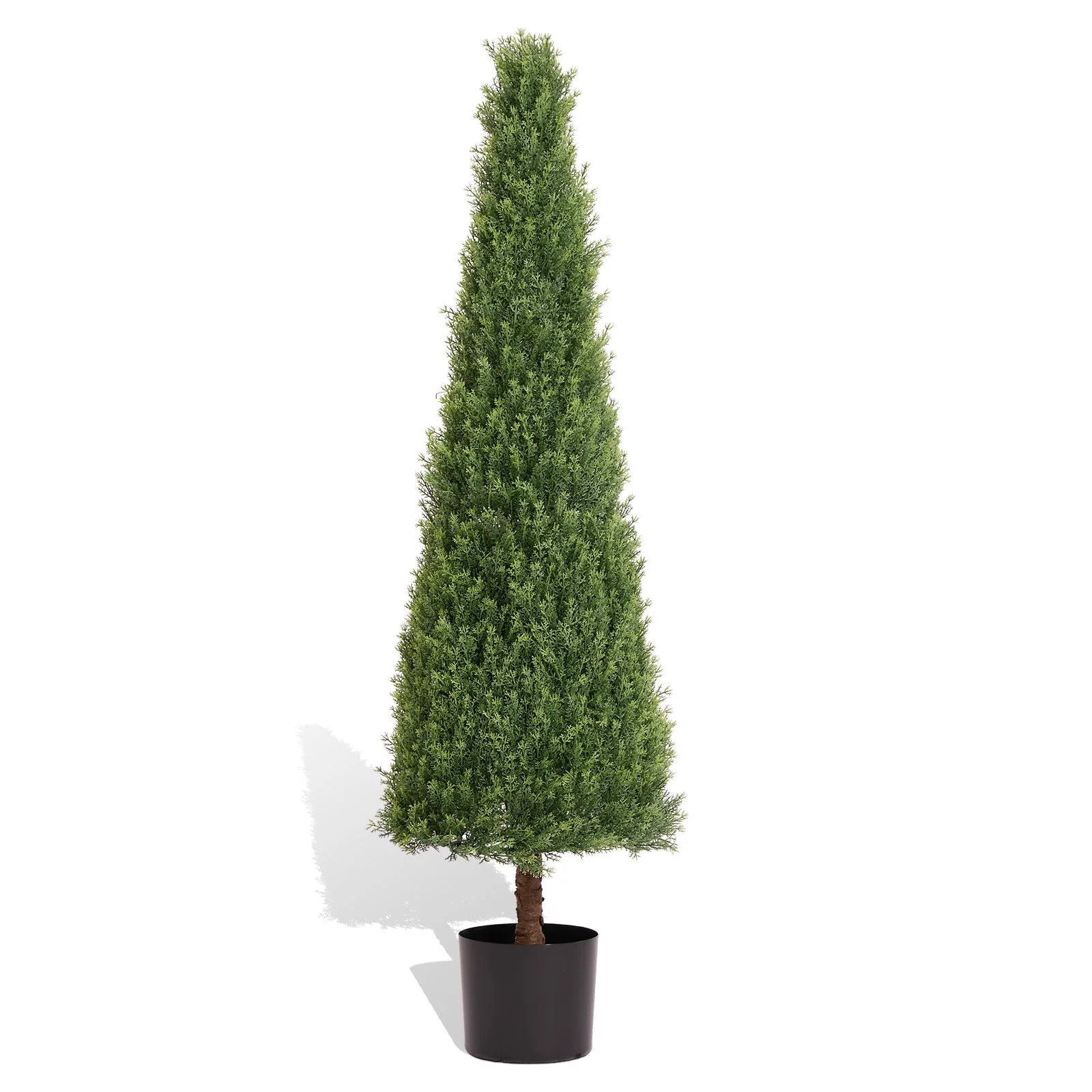 4FT Conical Topiary Cedar Trees Artificial Outdoor Set of 2 - Image 4