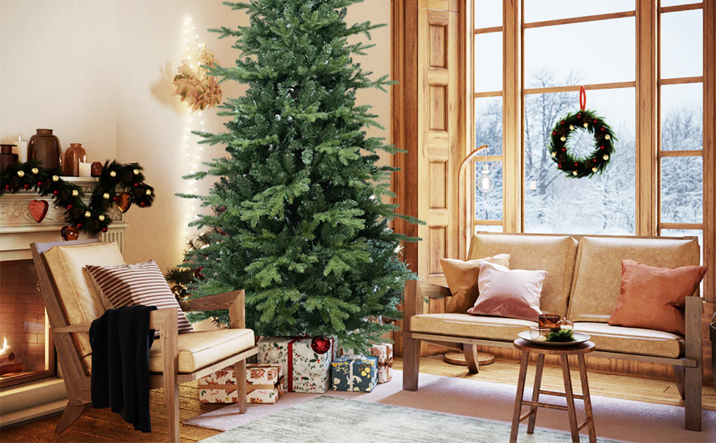 4FT Green PVC and PE Christmas Tree with 919 Tips - Image 17