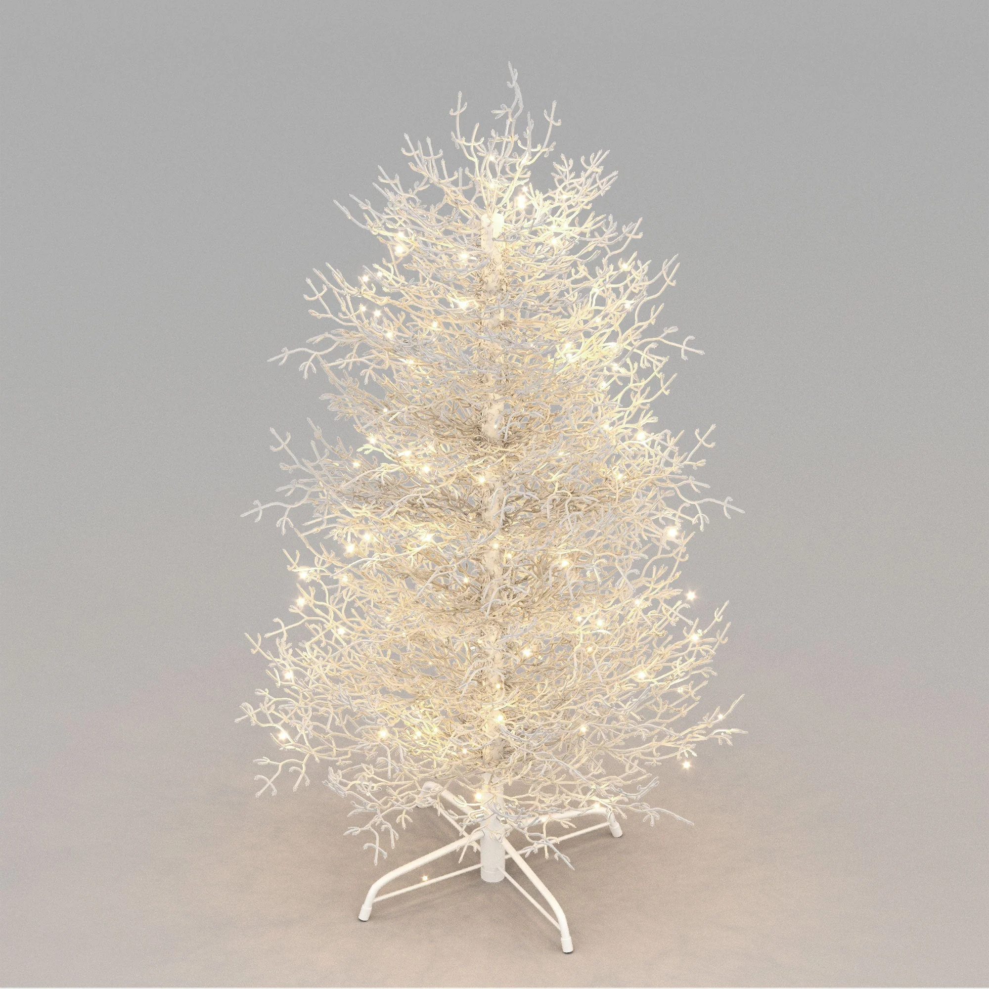 4FT Pre-Lit Aspen Fir Artificial Christmas Tree 230 Warm White LED Lights - Image 13
