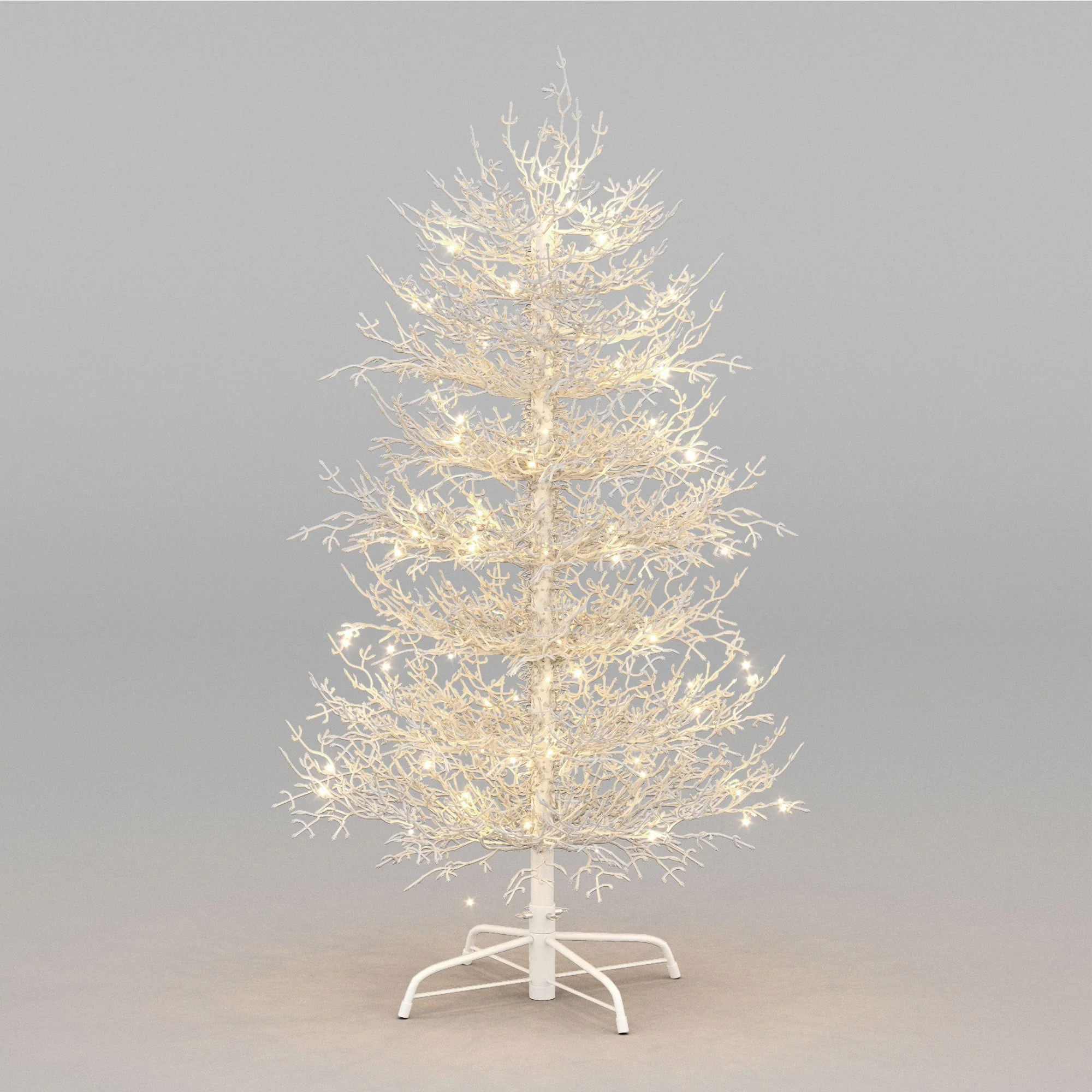 4FT Pre-Lit Aspen Fir Artificial Christmas Tree 230 Warm White LED Lights - Image 14