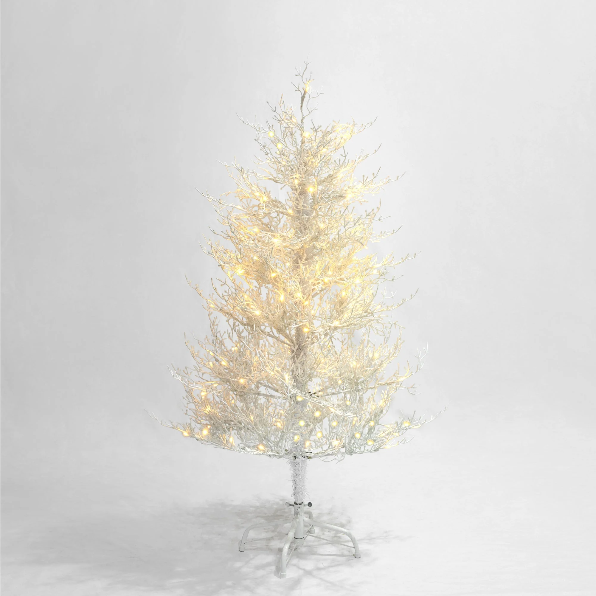 4FT Pre-Lit Aspen Fir Artificial Christmas Tree 230 Warm White LED Lights - Image 15