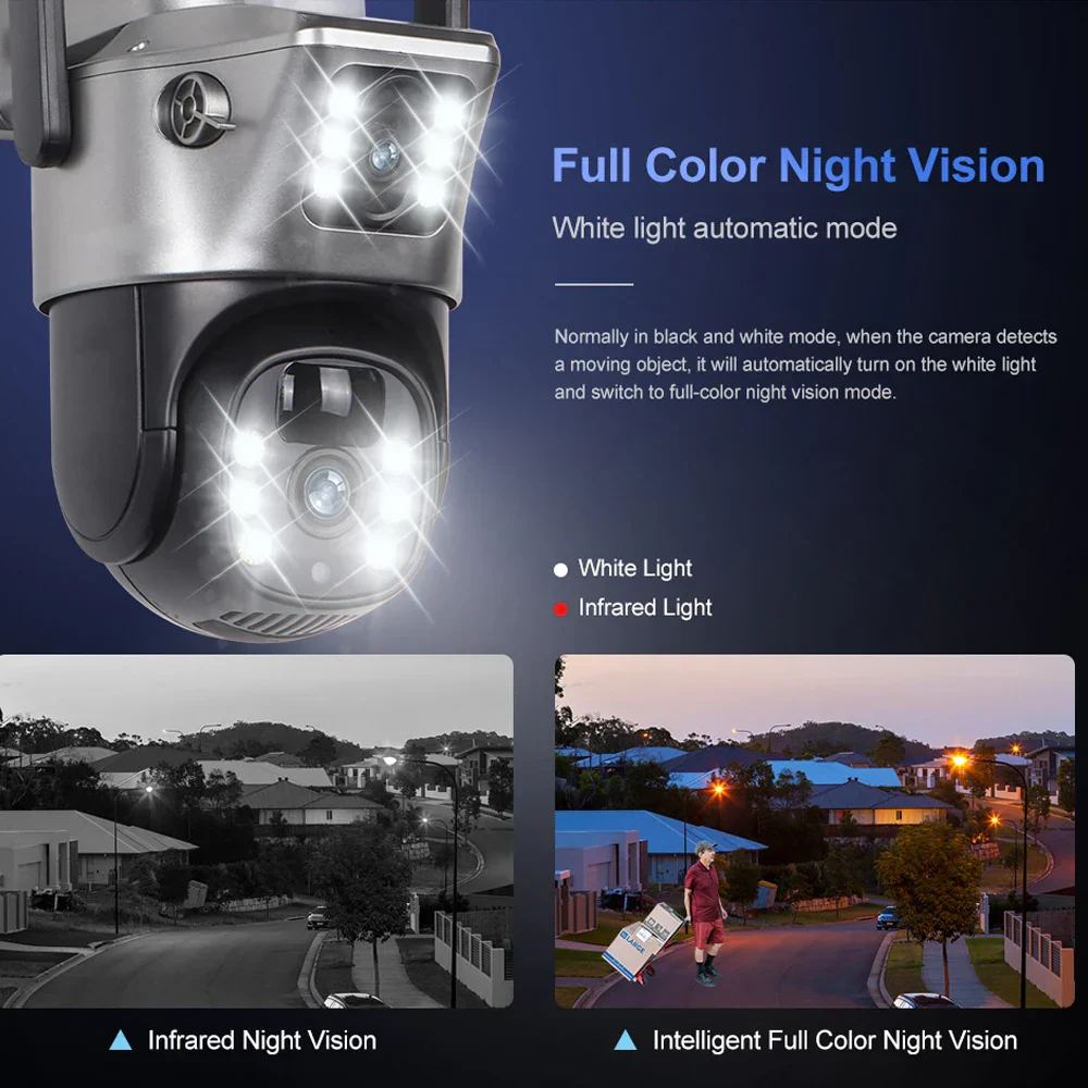 4G WiFi Solar Security Camera Dual Lens 8MP 4K PIR Night Vision Outdoor - Image 7