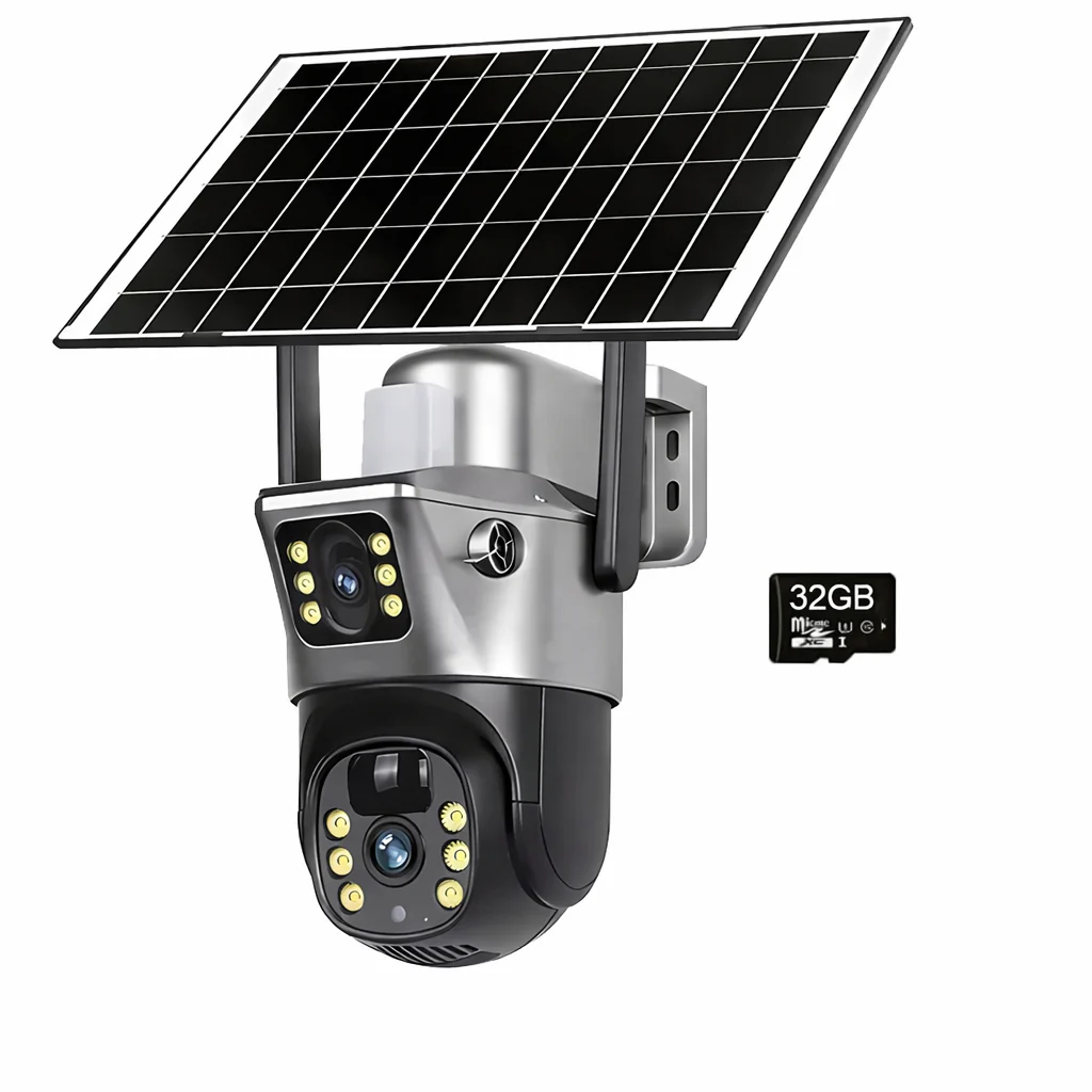 4G WiFi Solar Security Camera Dual Lens 8MP 4K PIR Night Vision Outdoor - Image 8