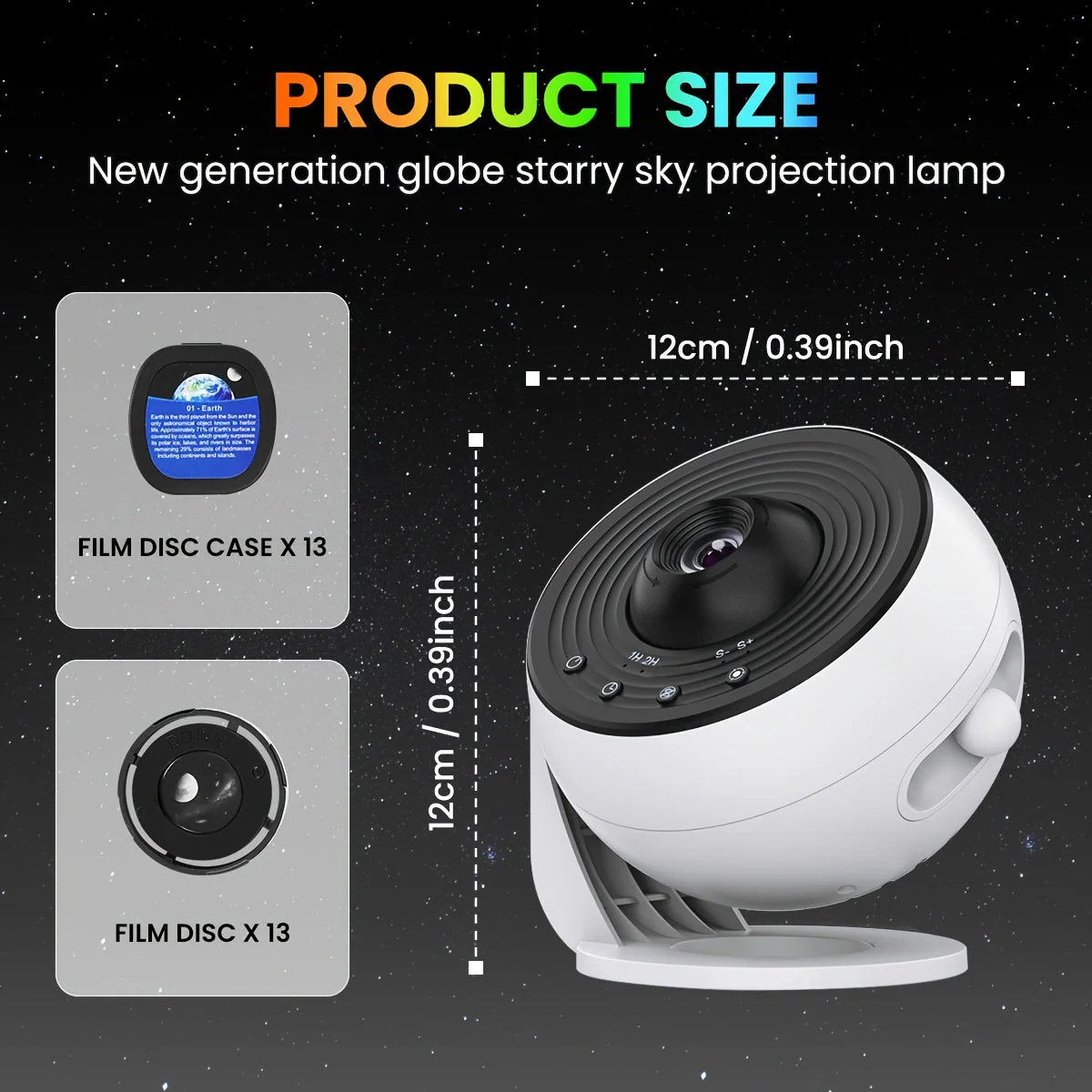 4K Galaxy Projector for Bedroom with 13 Films - HD Star & Earth Night Light Moktan Sabai - Image 4