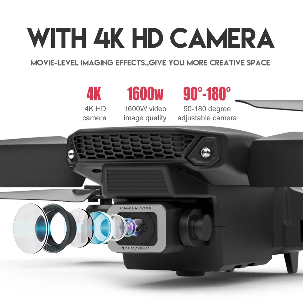 4K WiFi FPV Drone Foldable Quadcopter HD Camera Altitude Hold RC - Image 2