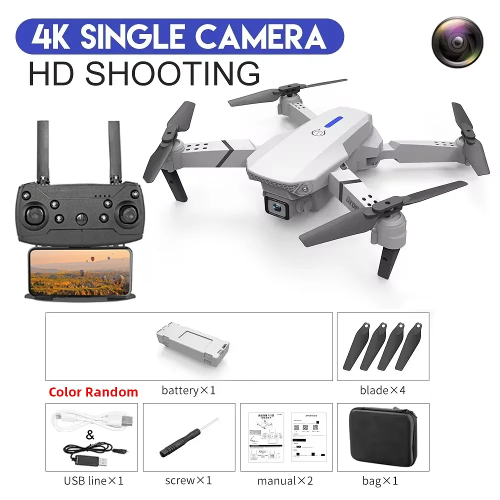 4K WiFi FPV Drone Foldable Quadcopter HD Camera Altitude Hold RC - Image 7