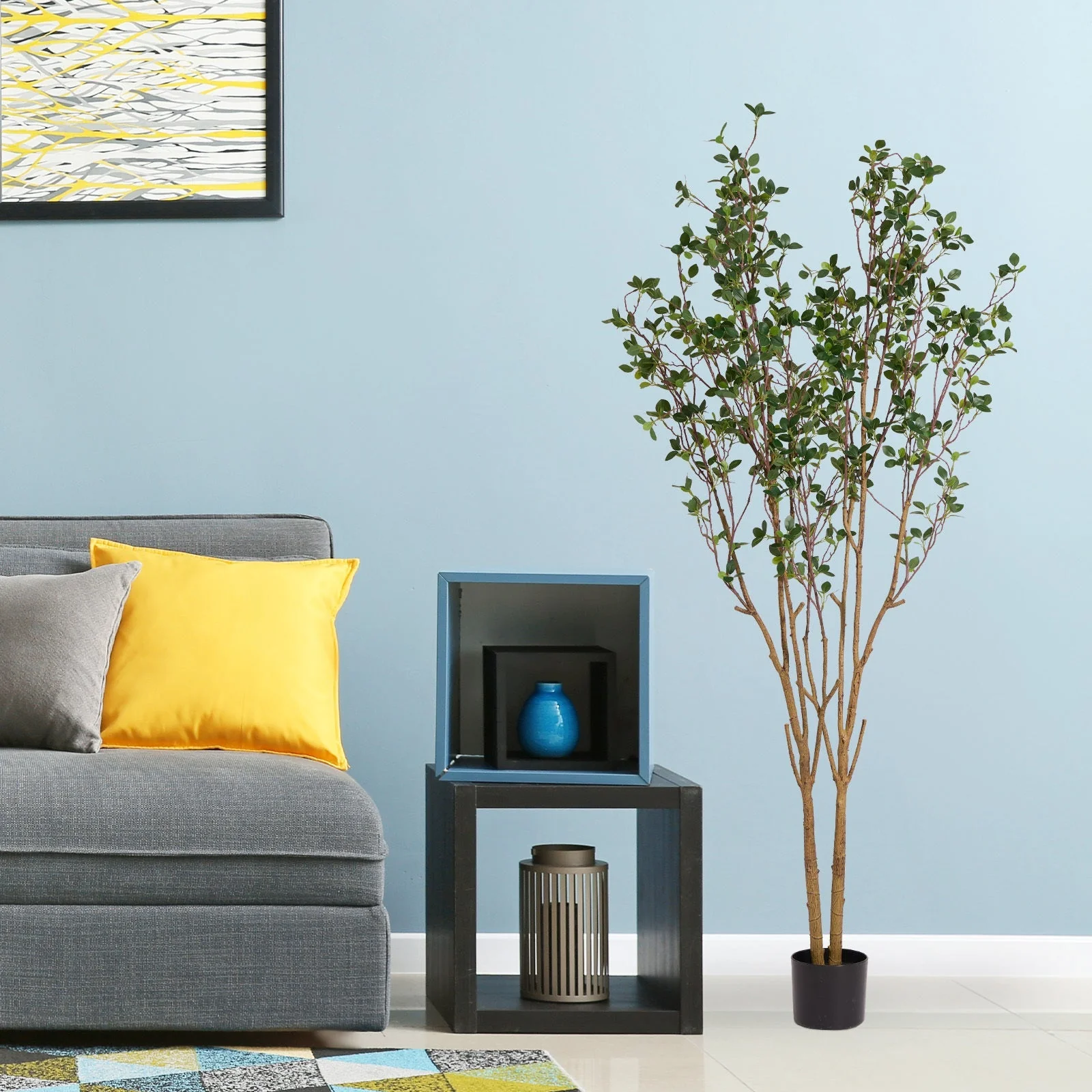 5.2FT Artificial Tree Graceful Evergreen Faux Plant - Image 8