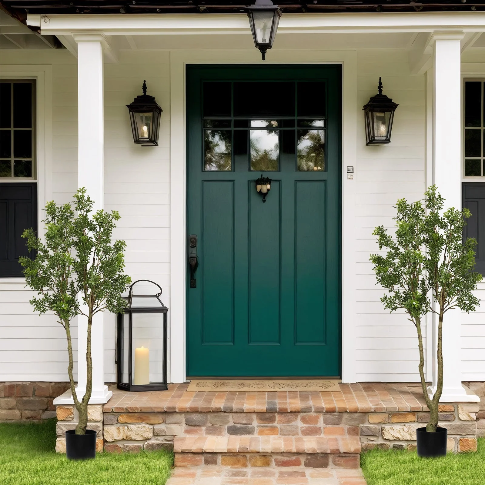 5.2FT Artificial Tree Tall Lush Evergreen Faux Plant - Image 6