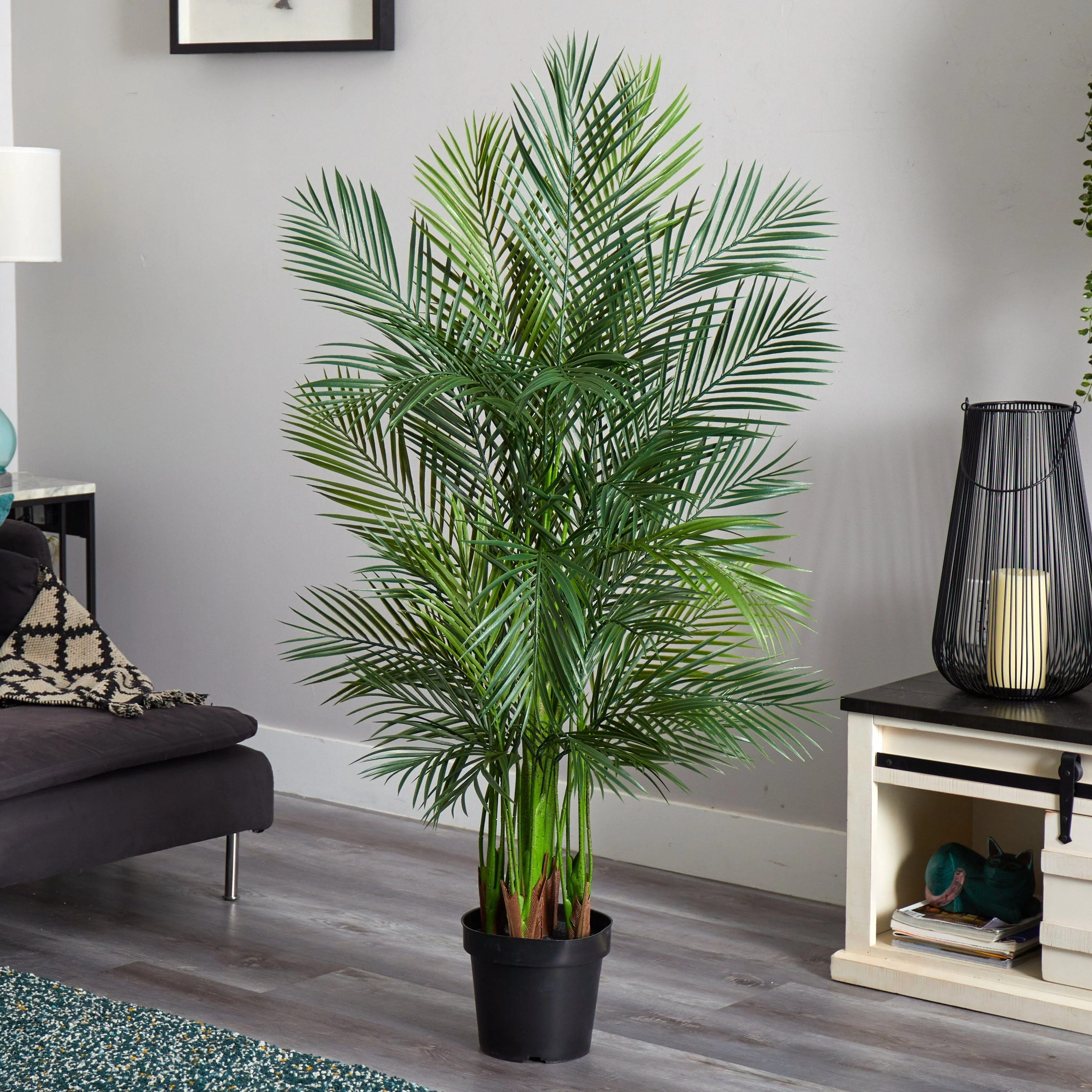 5.5’ Areca Palm Artificial Tree Lush Green - Image 2