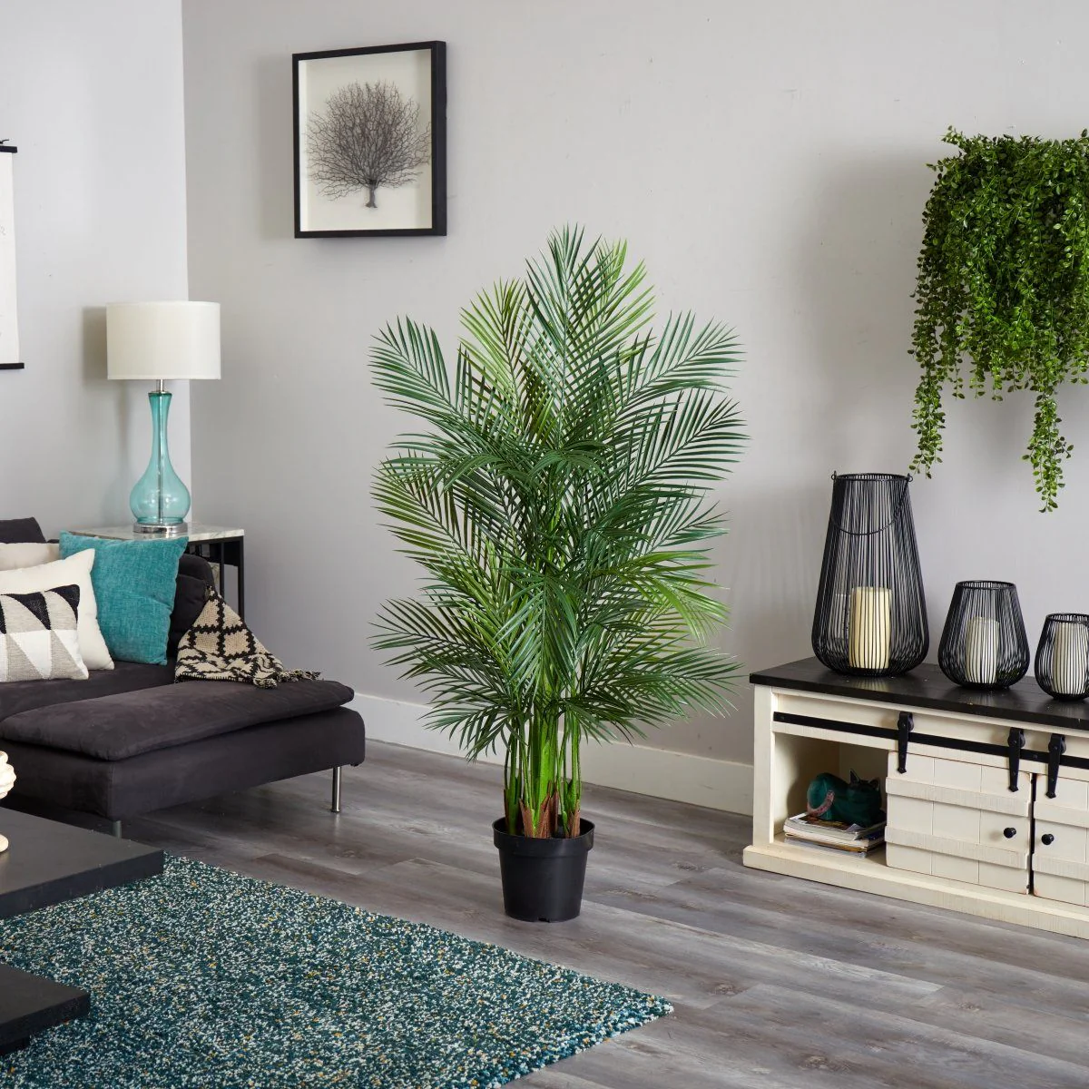 5.5’ Areca Palm Artificial Tree Lush Green - Image 3