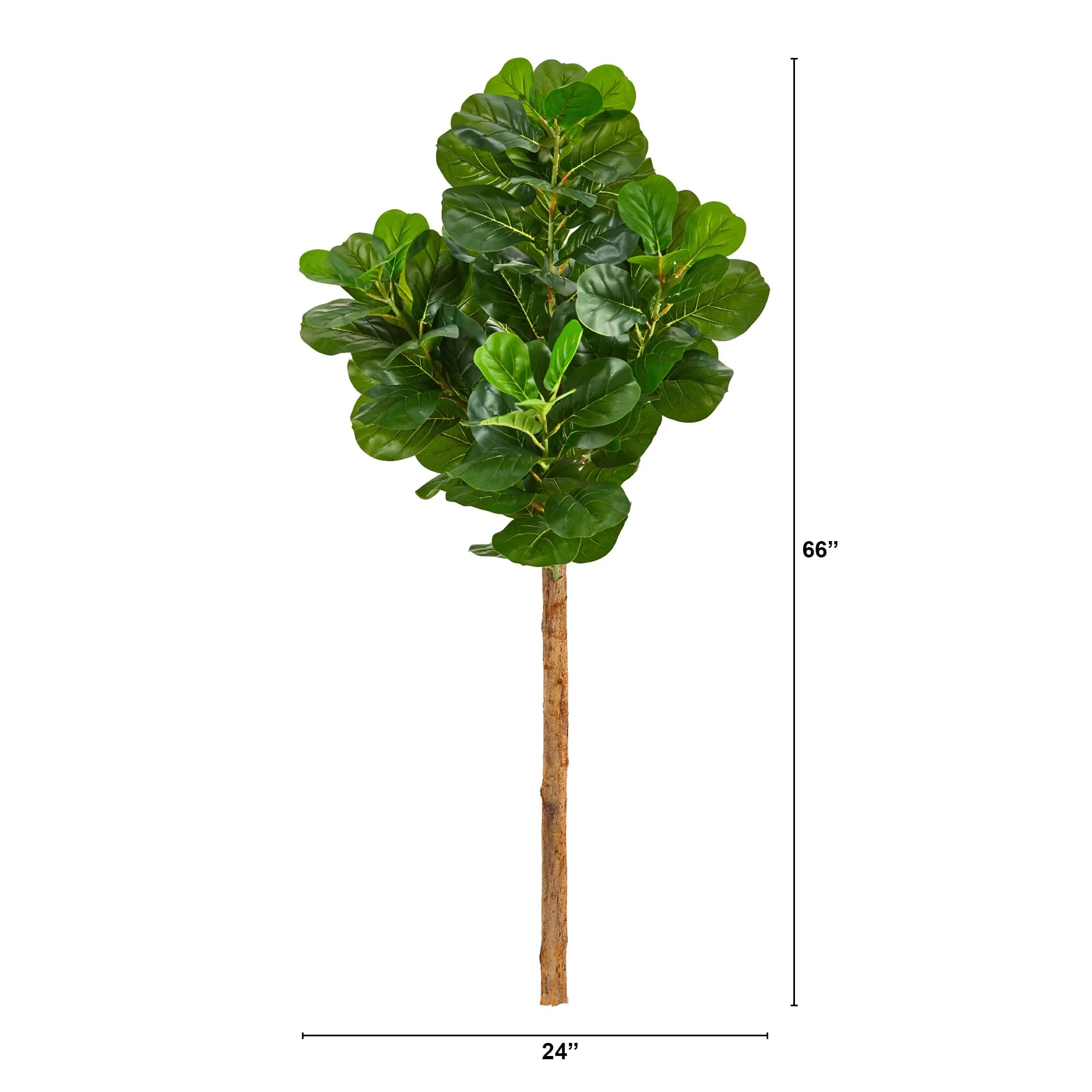 5.5’ Artificial Fiddle Leaf Tree (No Pot) - Image 3