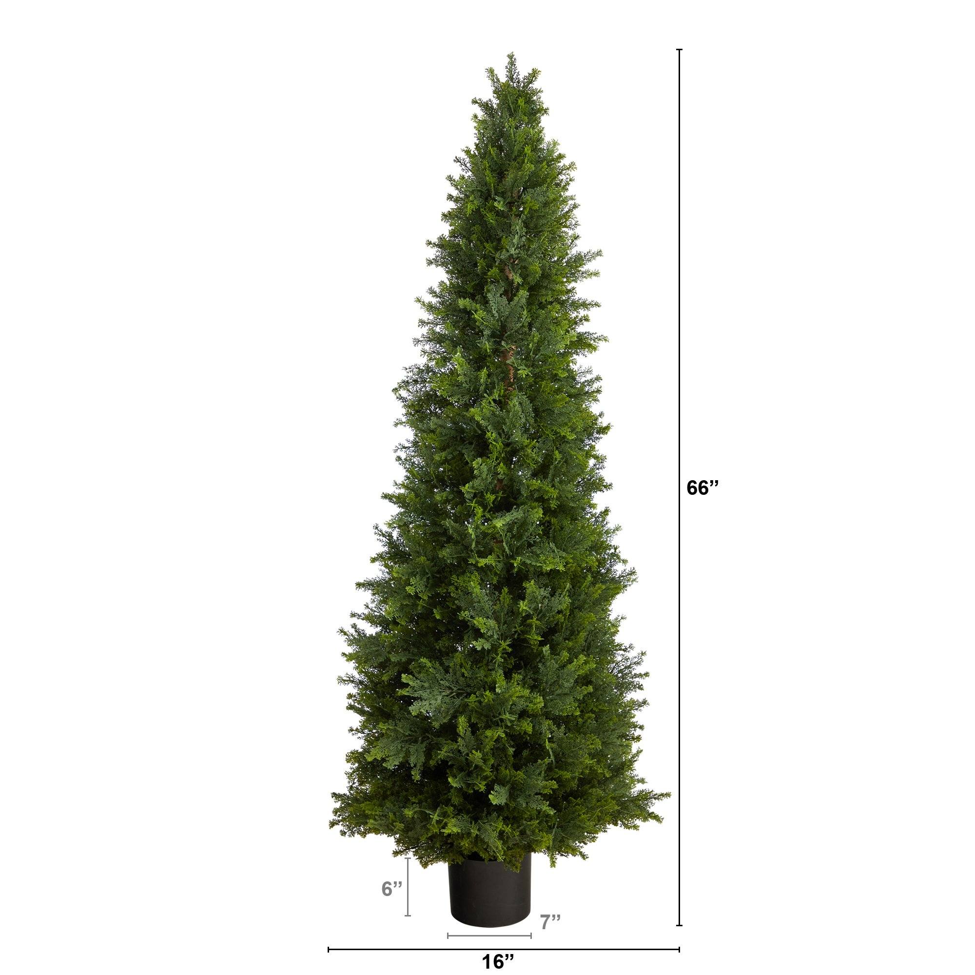 5.5’ Cypress Cone Topiary Artificial Tree UV Resistant (Indoor/Outdoor) - Image 6