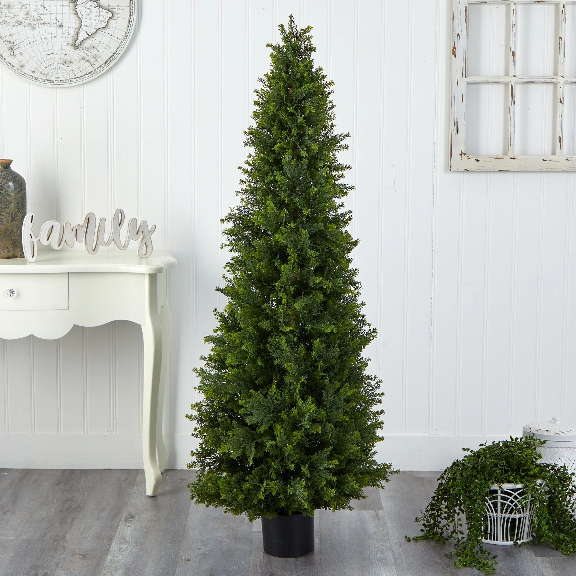 5.5’ Cypress Cone Topiary Artificial Tree UV Resistant (Indoor/Outdoor) - Image 7
