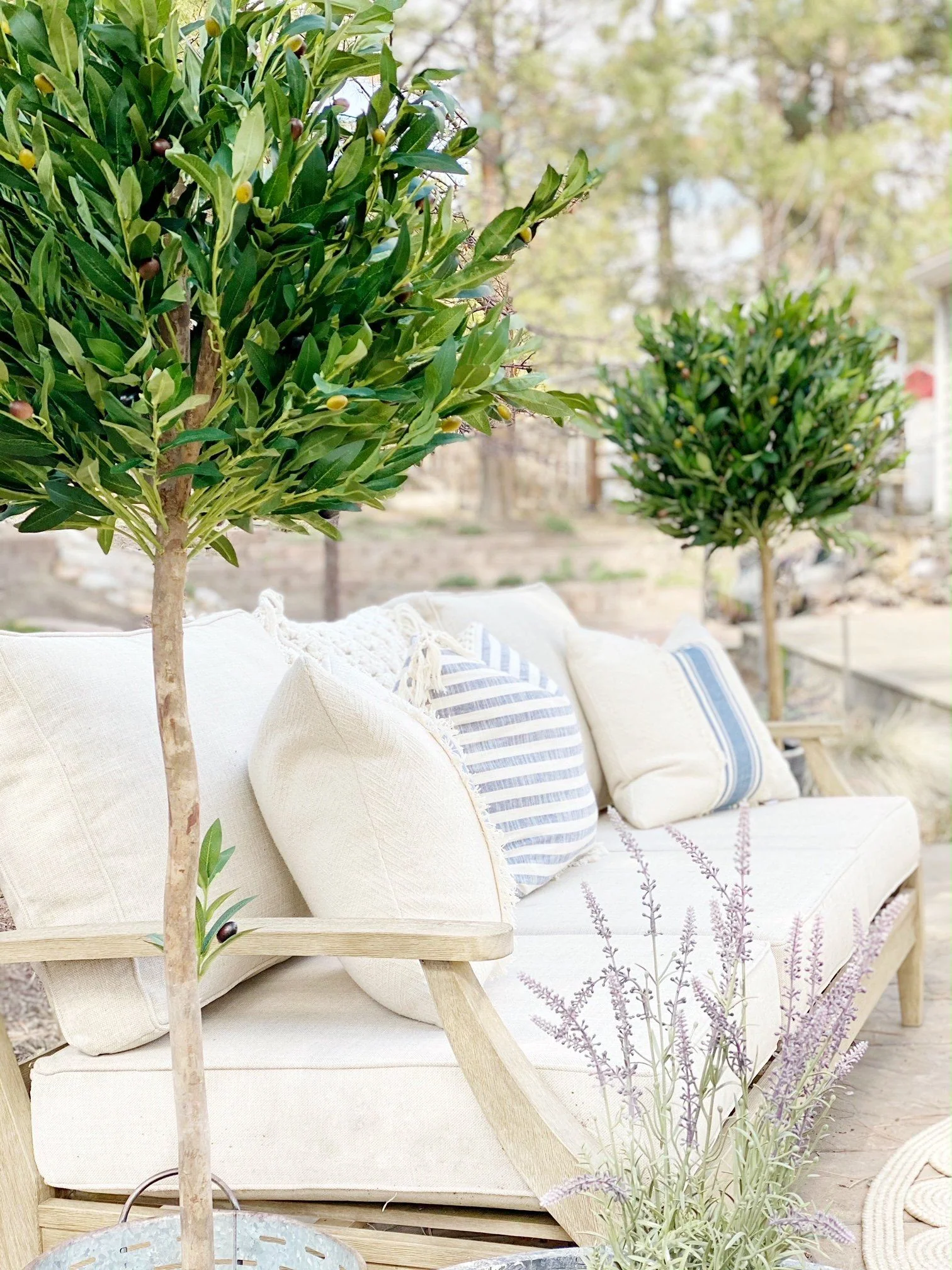5.5’ Olive Topiary Artificial Tree UV Resistant (Indoor/Outdoor) - Image 4