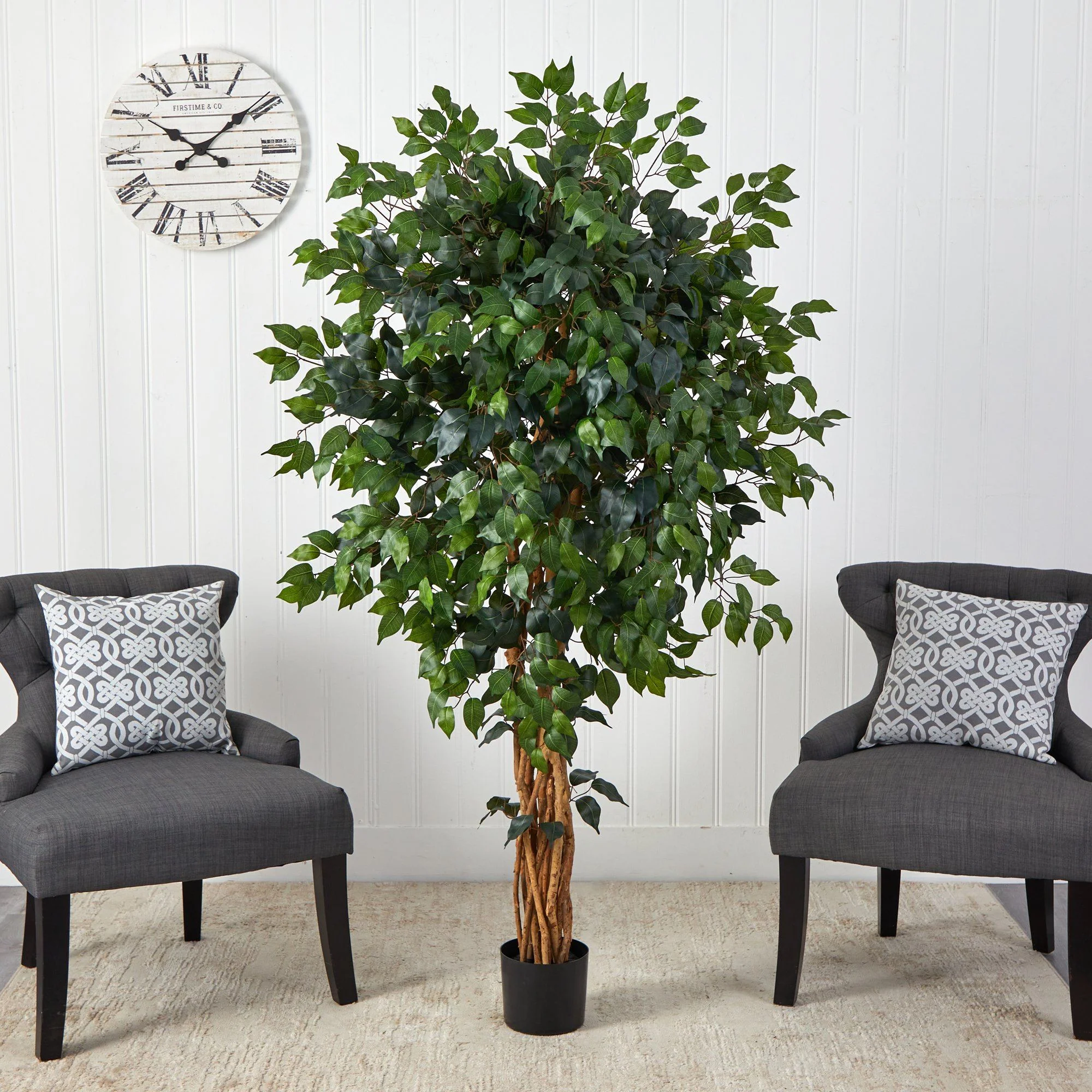 5.5’ Palace Ficus Artificial Tree - Image 3