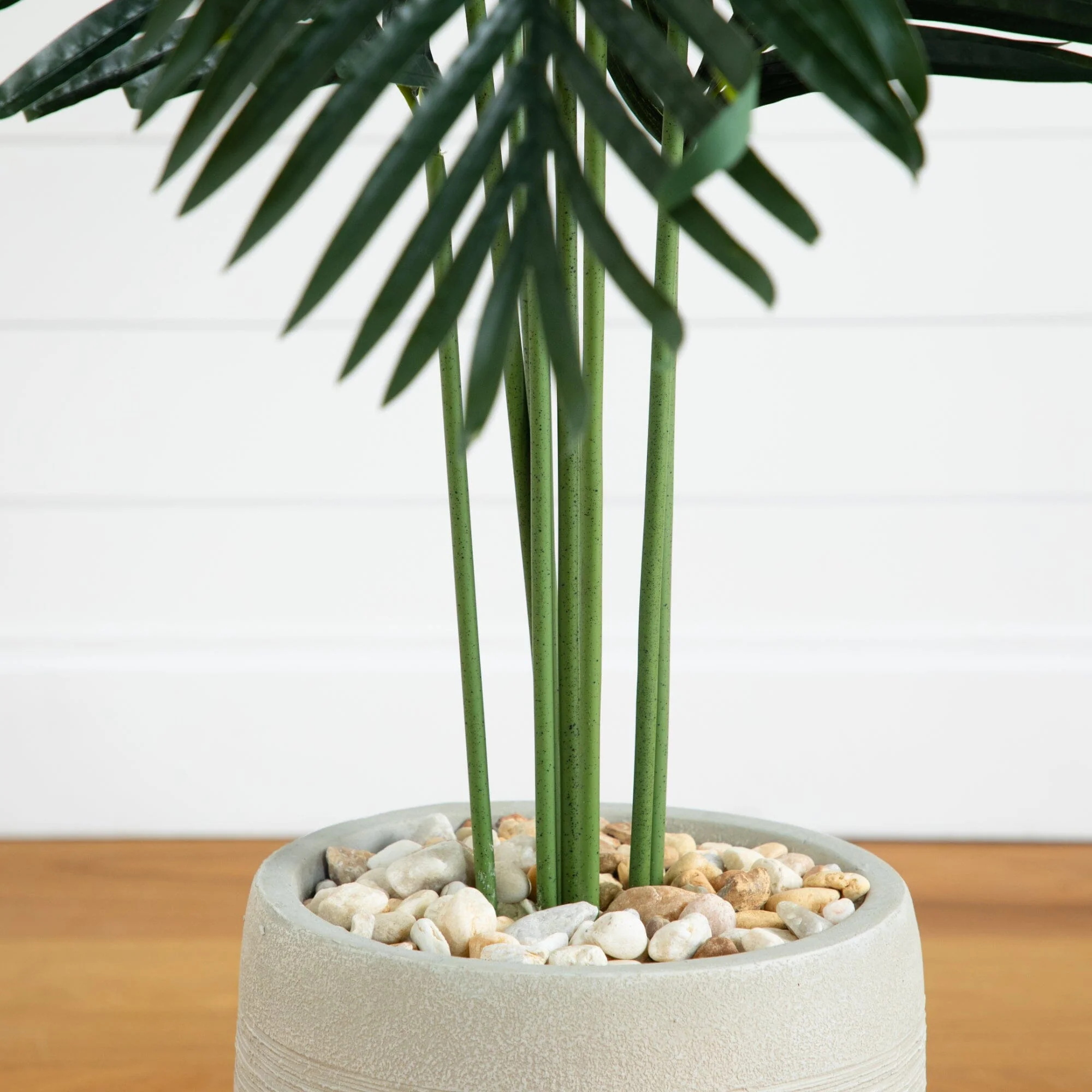 5.5’ Paradise Artificial Palm Tree in Sand Colored Planter - Image 3