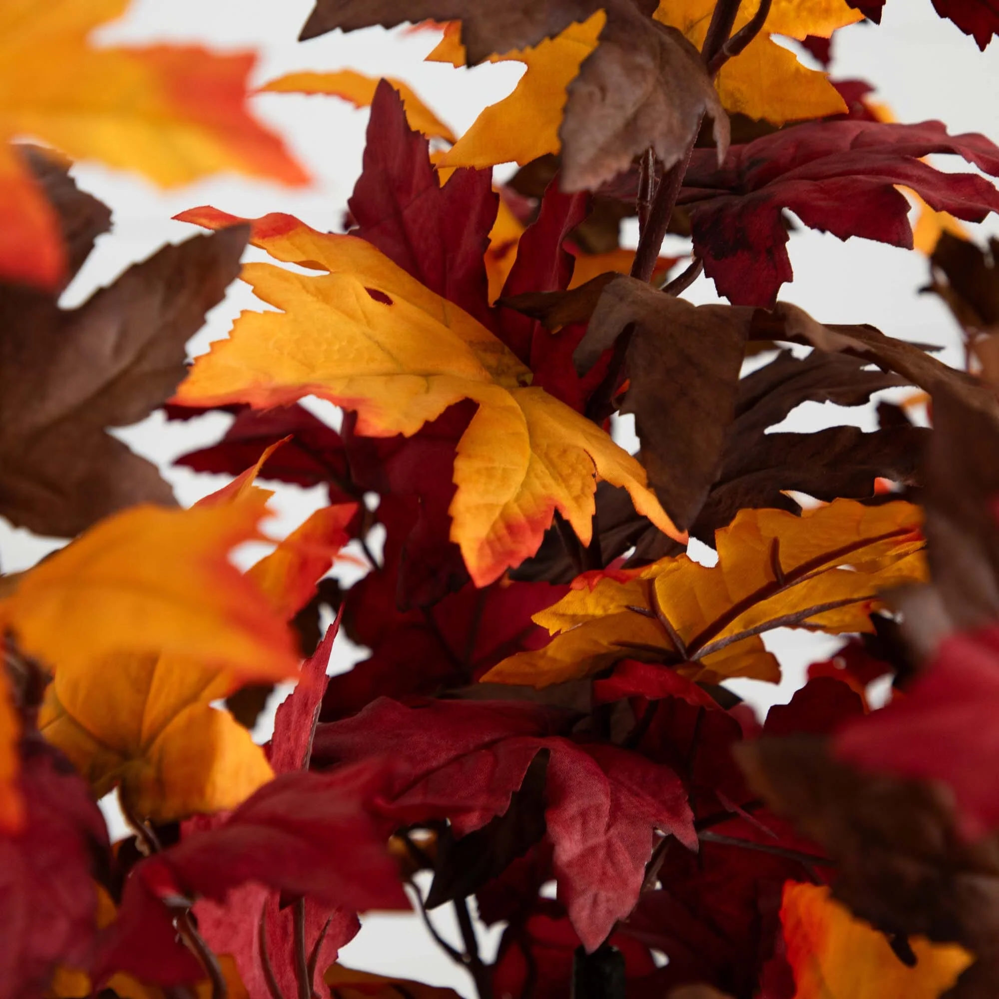5' Artificial Fall Smoky Maple Tree - Image 2