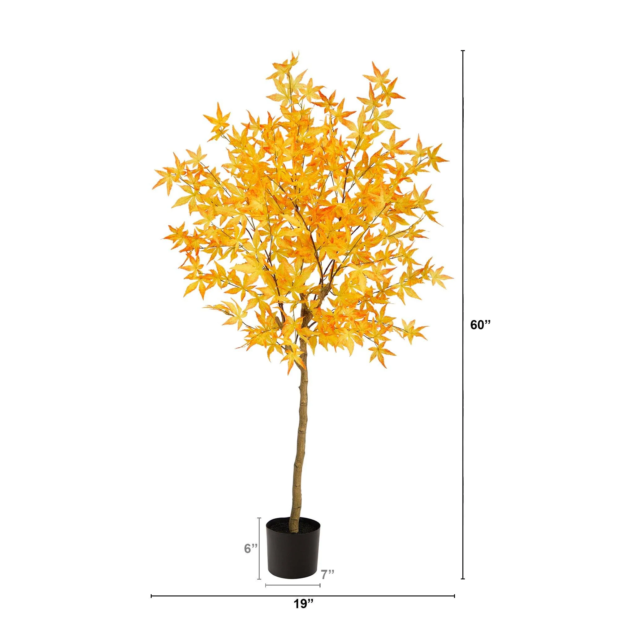 5' Autumn Maple Artificial Fall Tree - Image 2