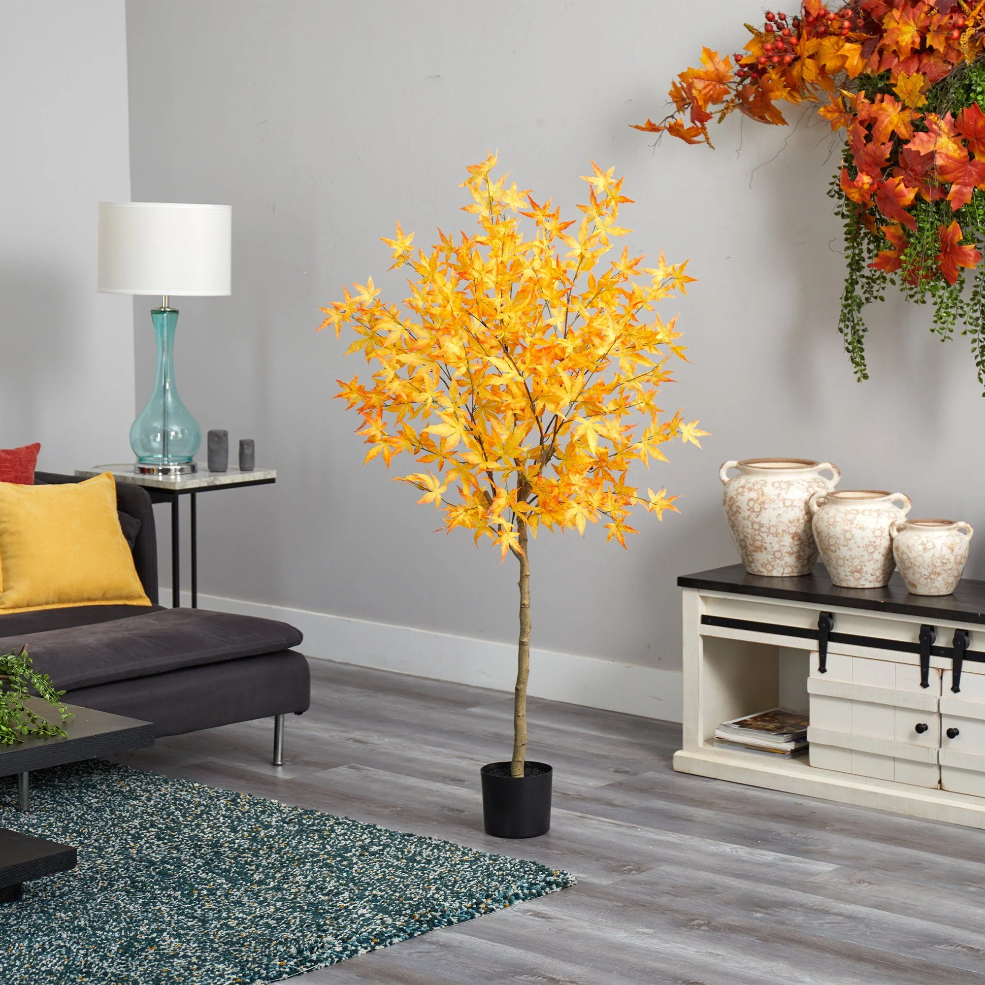 5' Autumn Maple Artificial Fall Tree - Image 4