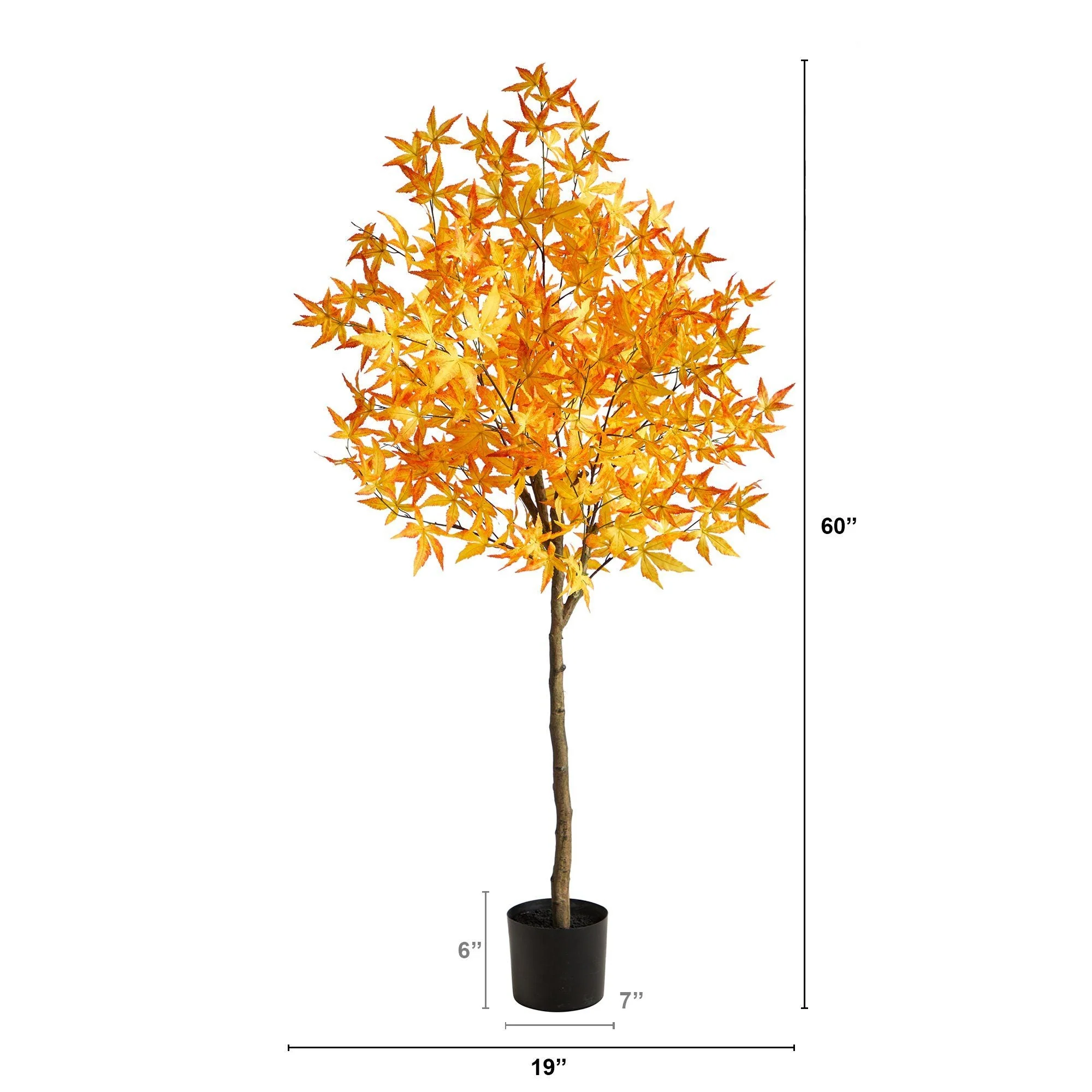5' Autumn Maple Artificial Tree - Image 4