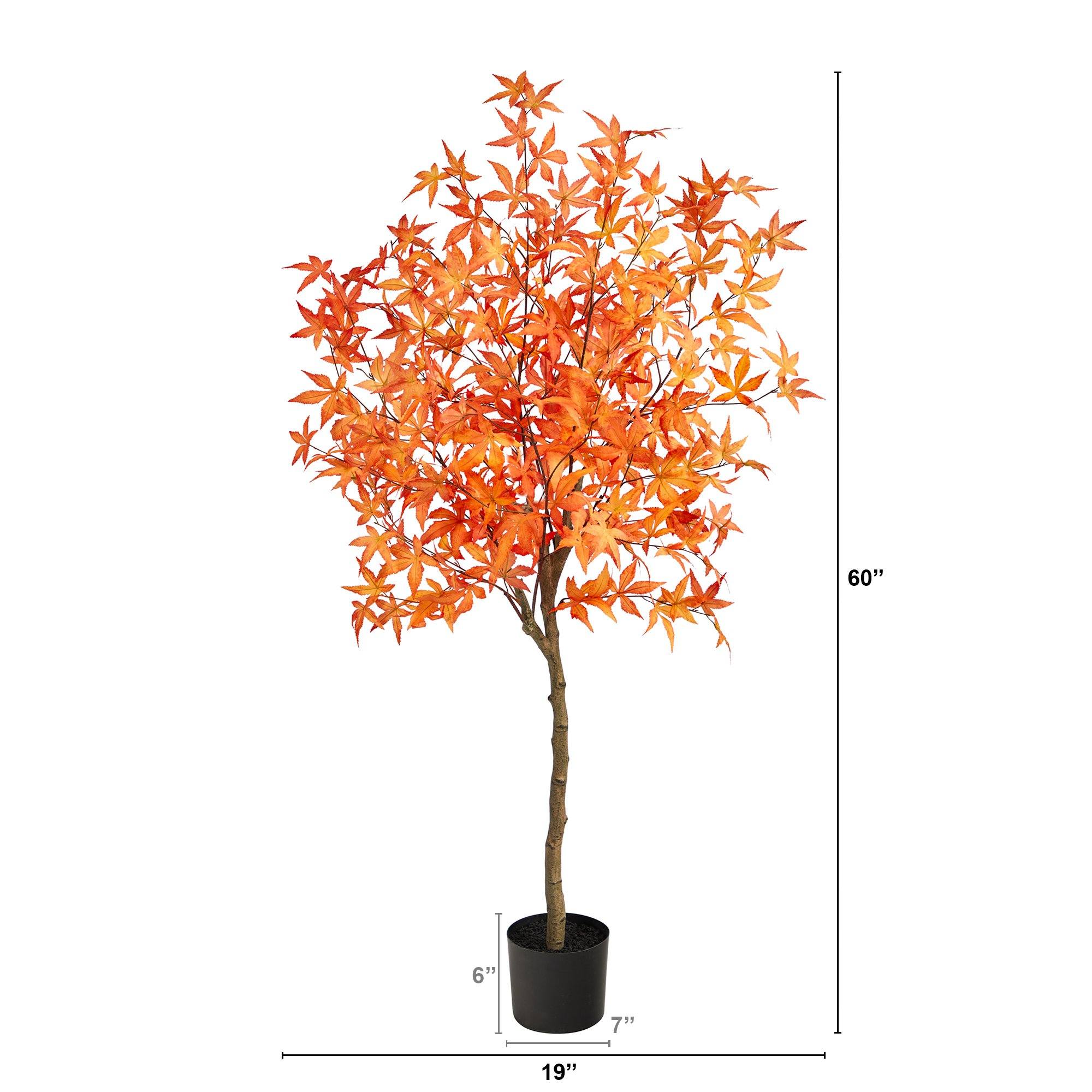 5' Autumn Maple Artificial Tree - Image 5