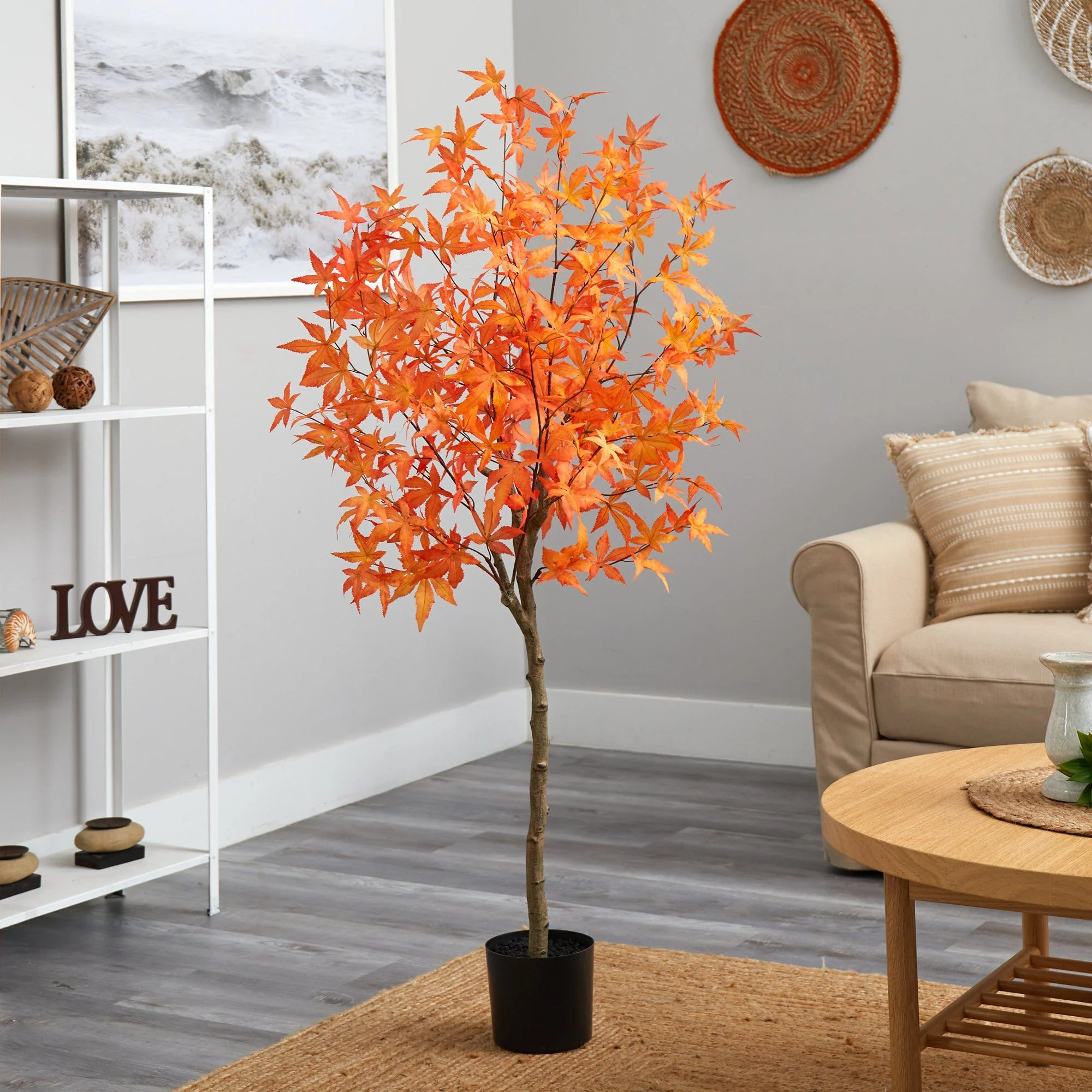 5' Autumn Maple Artificial Tree - Image 6