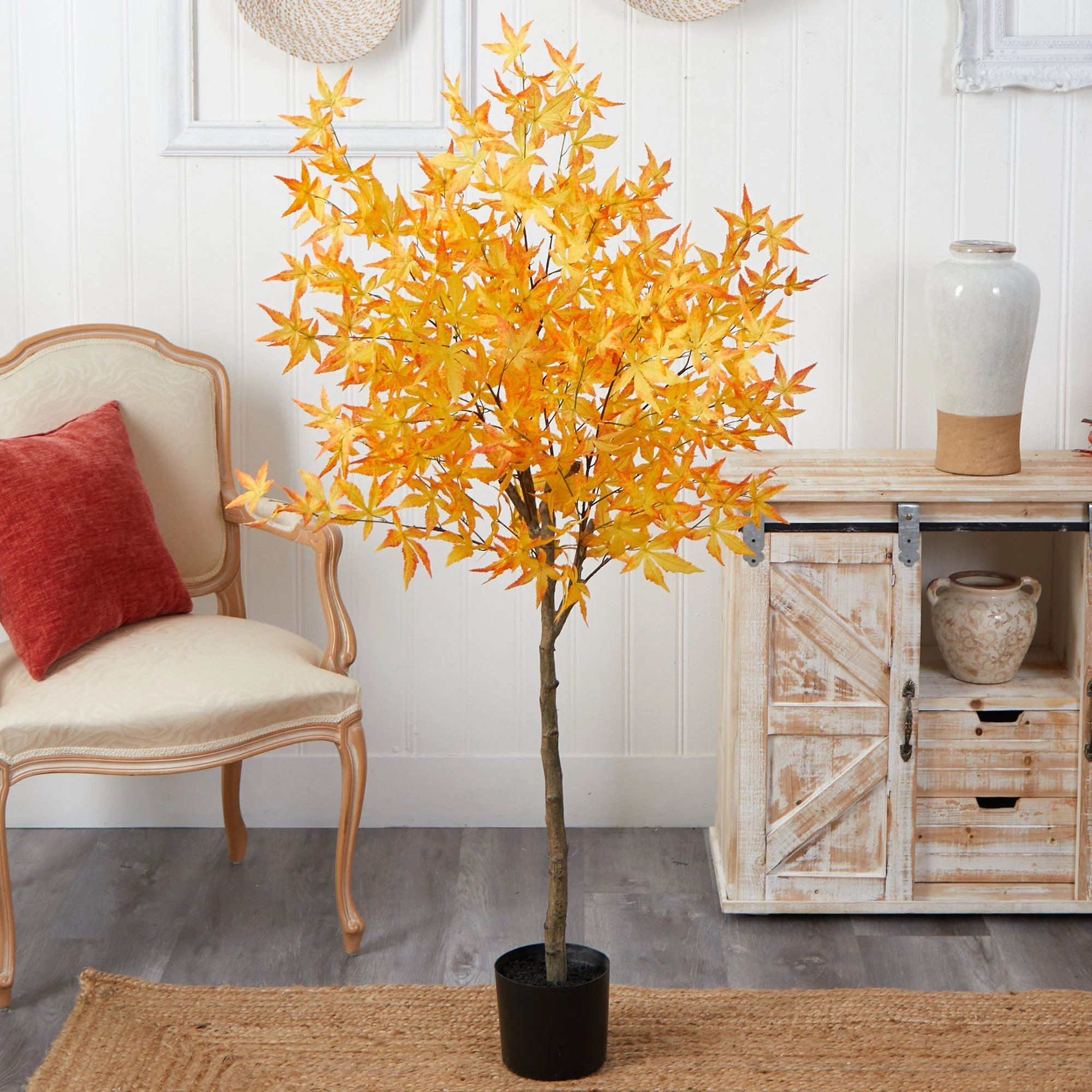 5' Autumn Maple Artificial Tree - Image 8