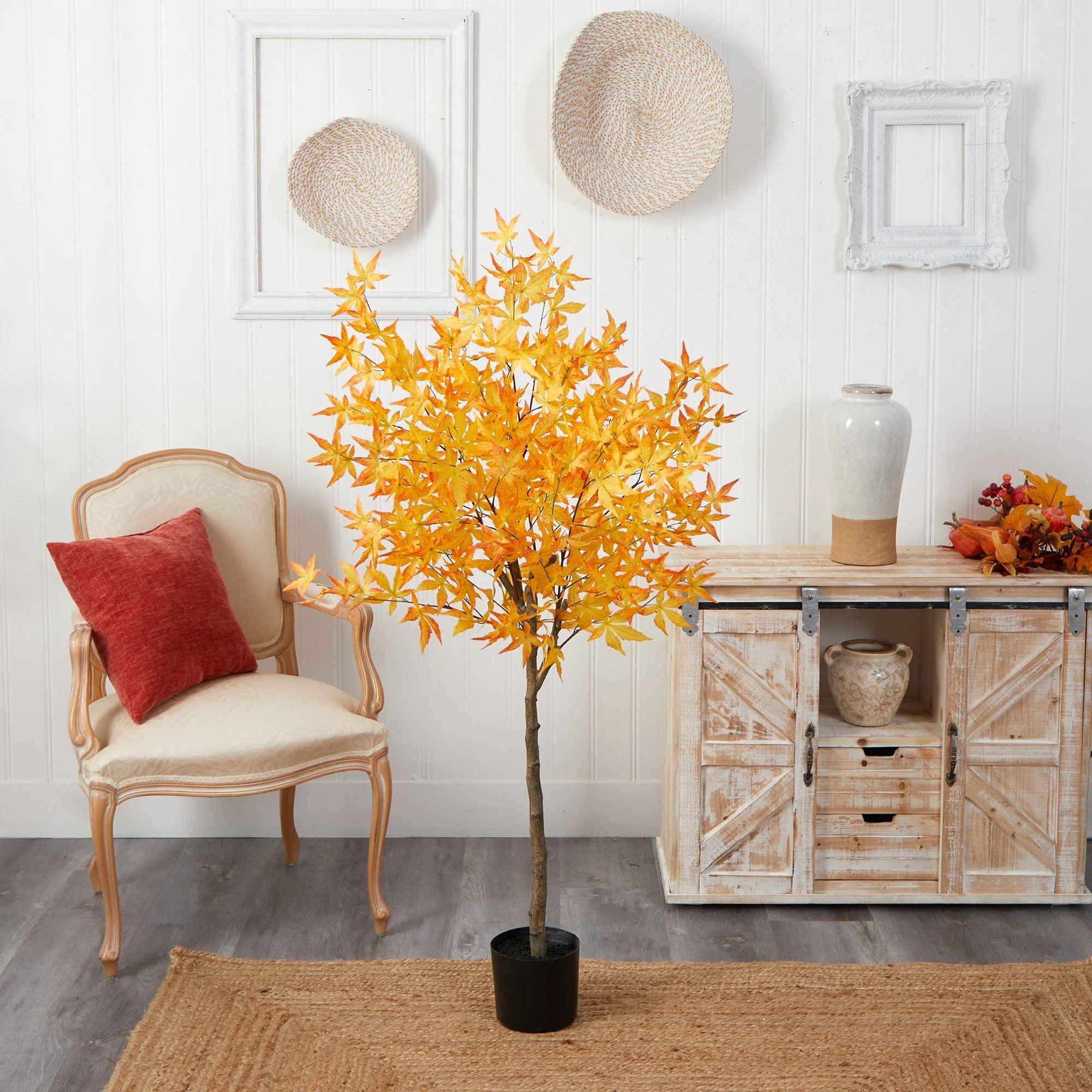 5' Autumn Maple Artificial Tree - Image 9