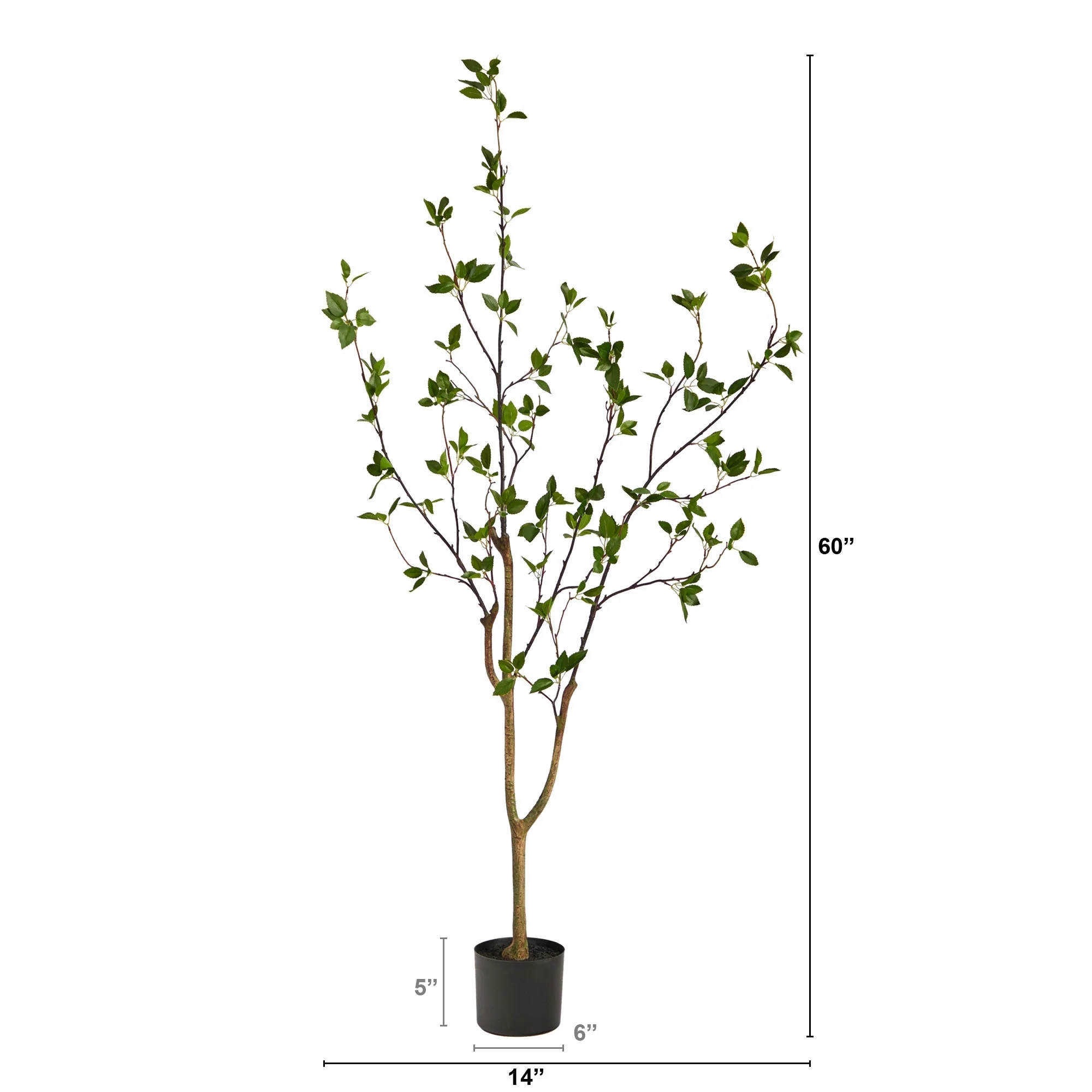 5’ Minimalist Citrus Artificial Tree - Image 4