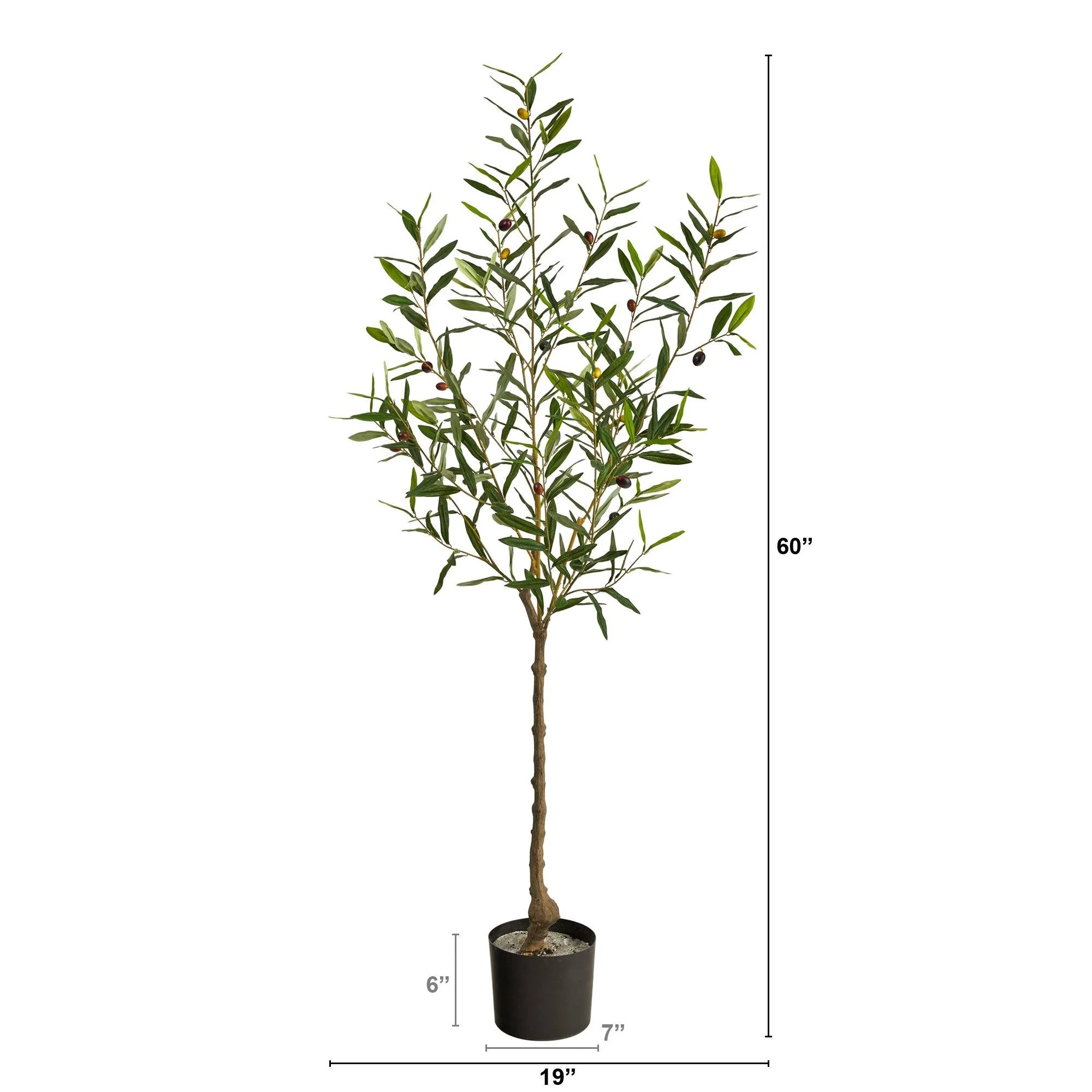 5’ Olive Artificial Tree - Image 3