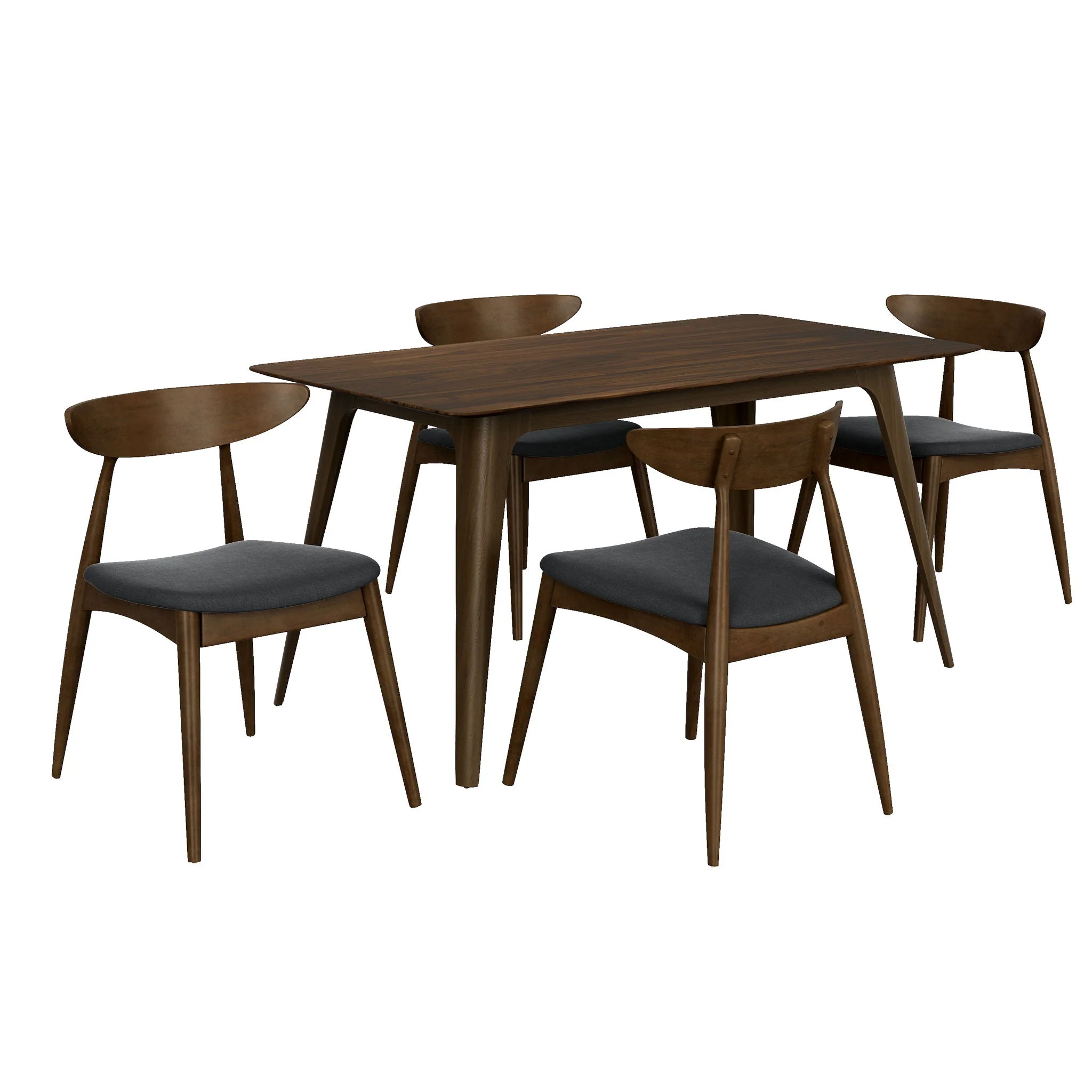 5 Piece Dining Set With Ergonomic Chairs - Image 2
