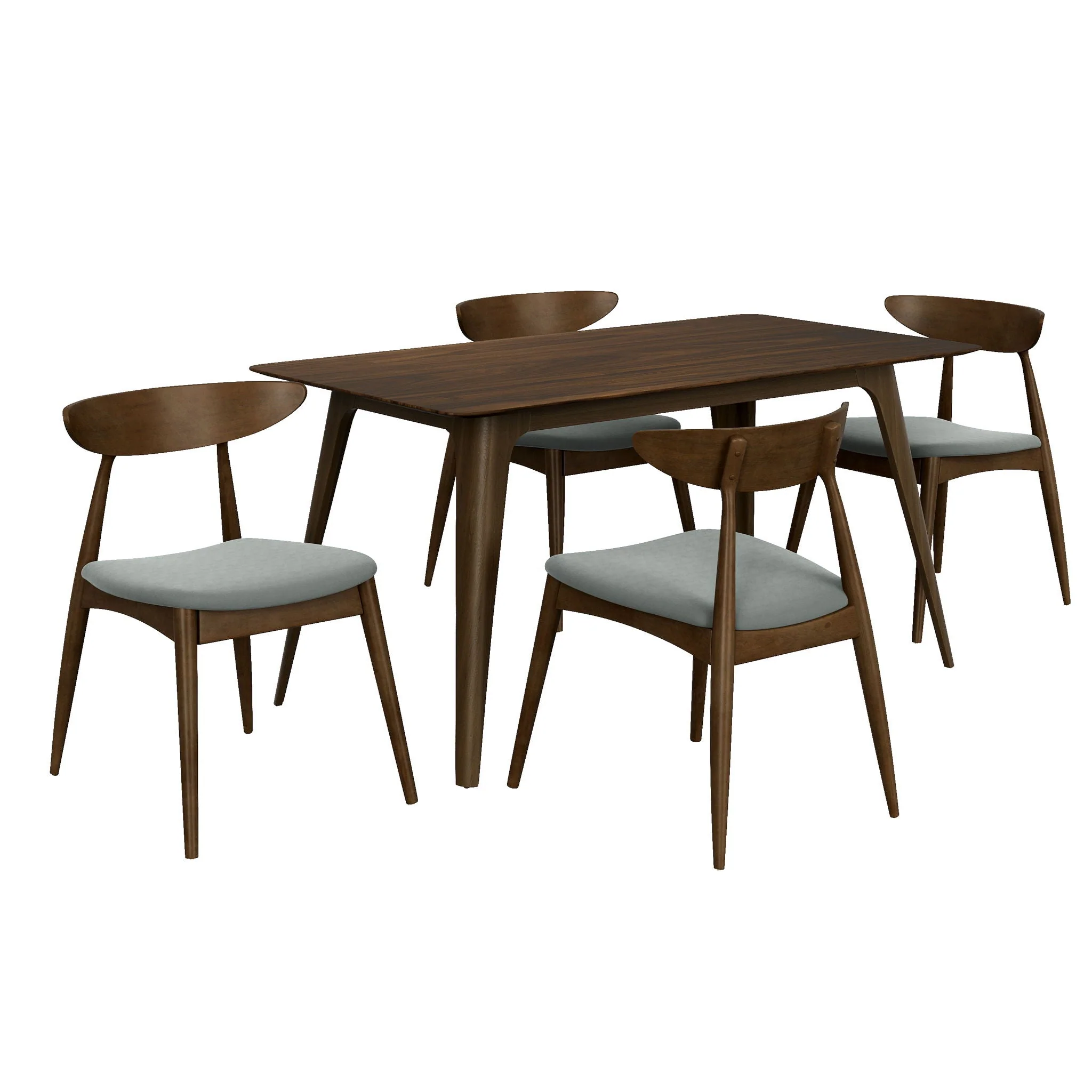 5 Piece Dining Set With Ergonomic Chairs - Image 3