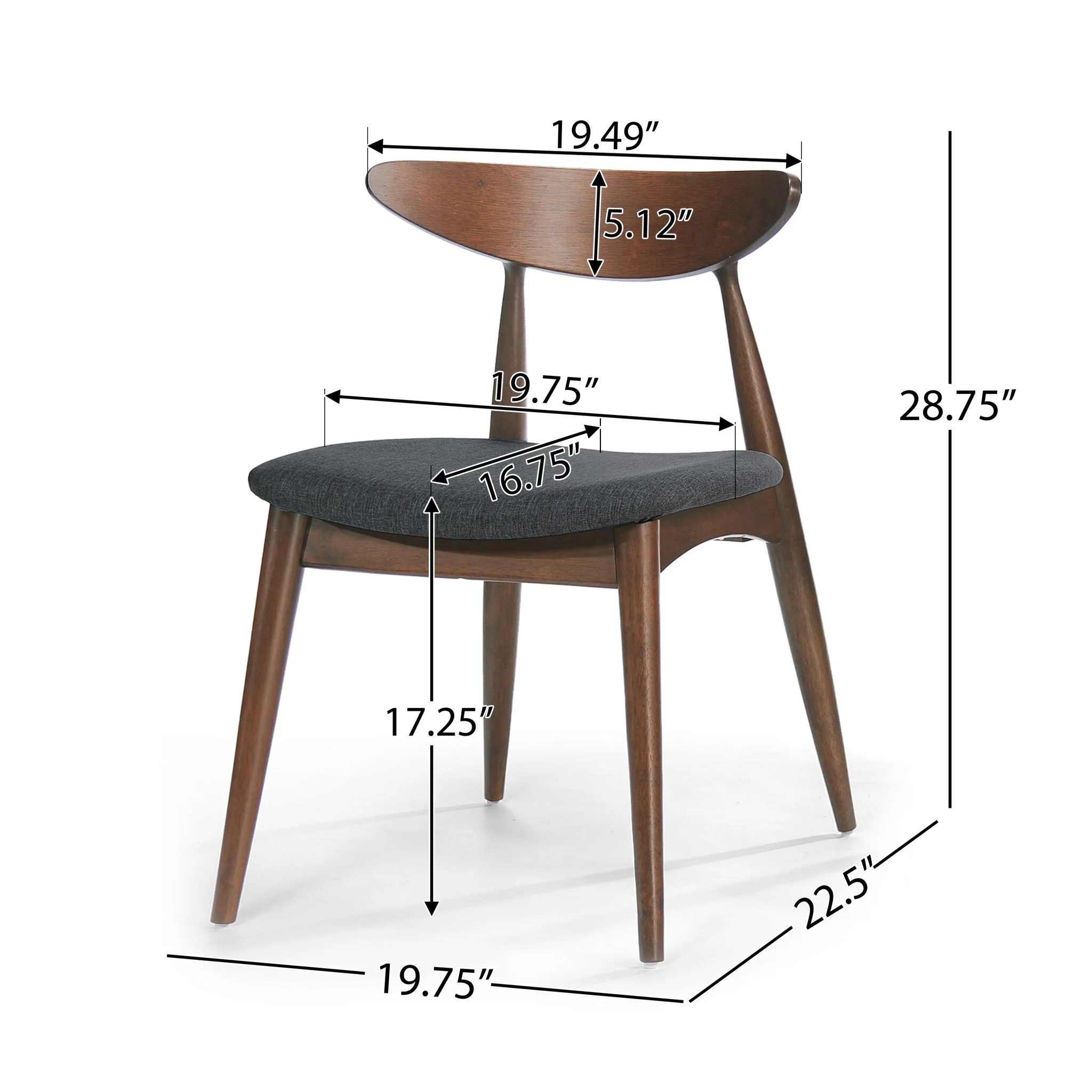5 Piece Dining Set With Ergonomic Chairs - Image 4