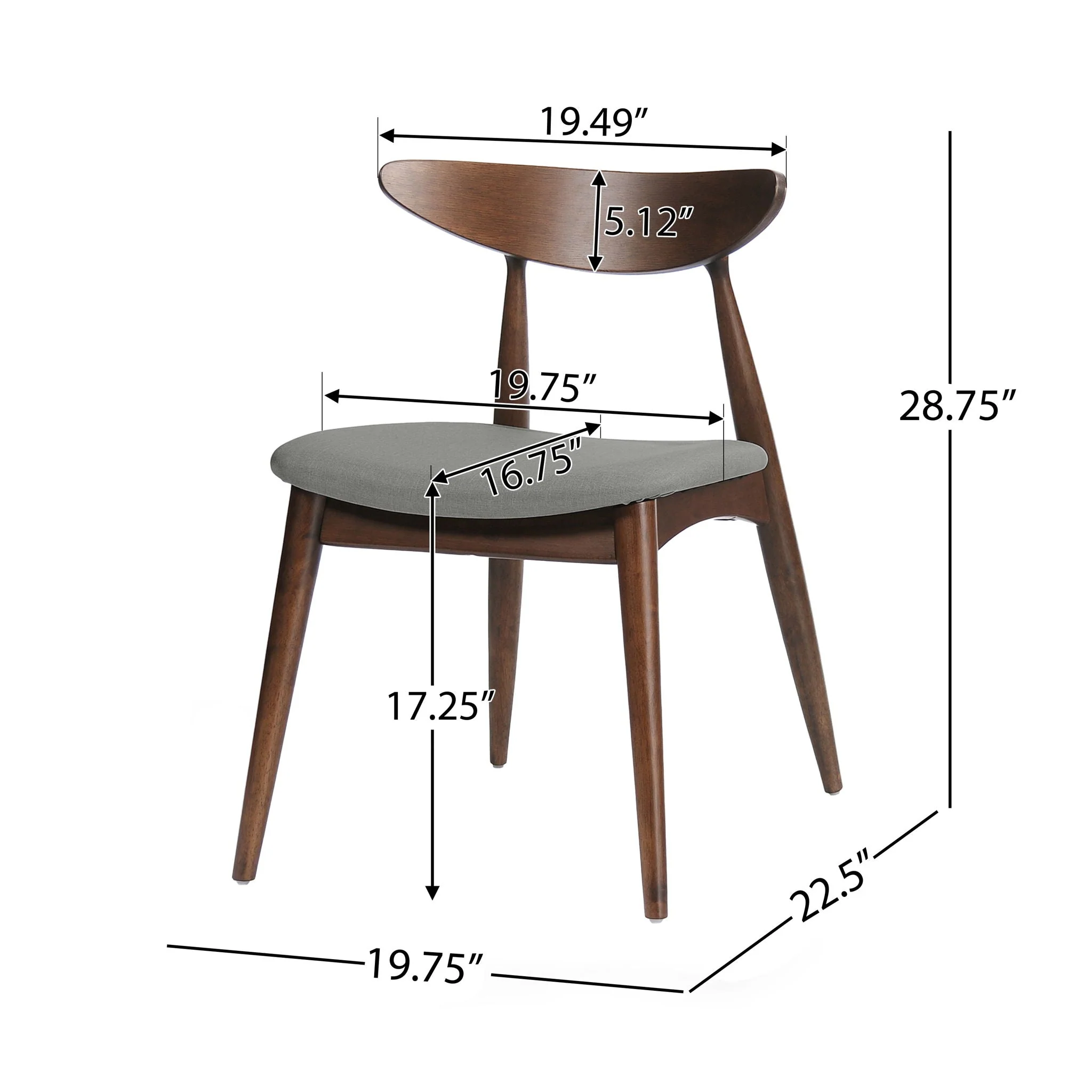 5 Piece Dining Set With Ergonomic Chairs - Image 5