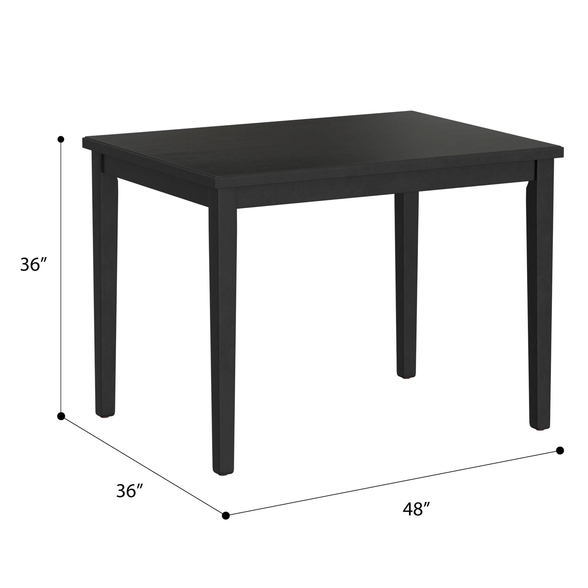 5 Piece Gathering Height Set - Gray - Wood - Image 3