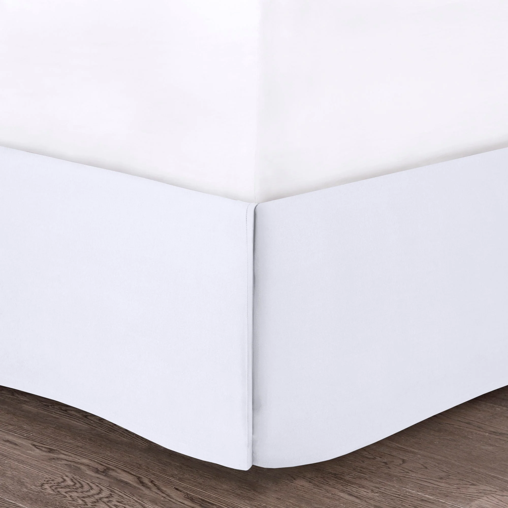 5 Piece Microfiber Ruffled Comforter Set White Queen - Image 8