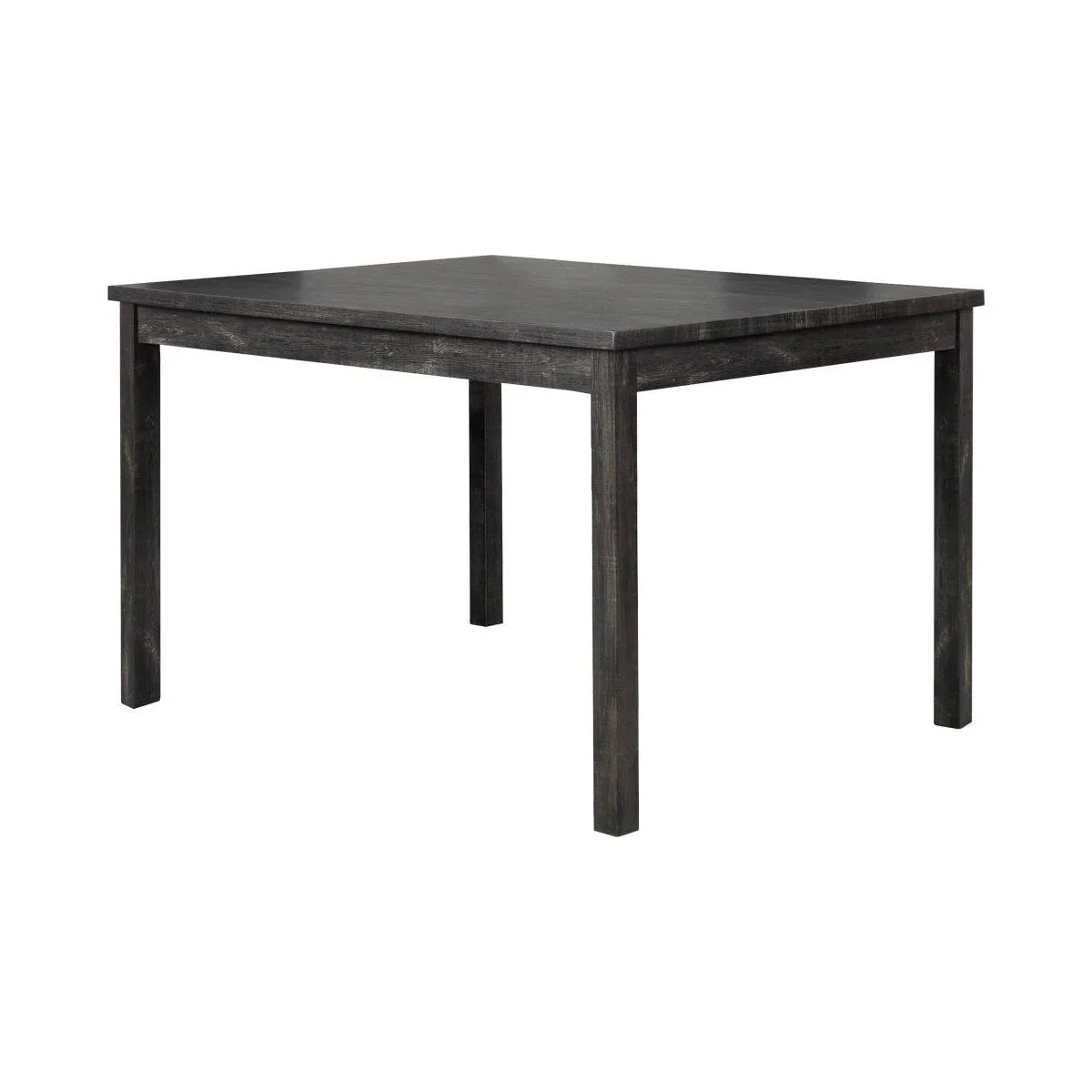 5 Piece Transitional Dining Room Set 48" Wood Dining Table with 4 Upholstered Side Chairs Charcoal Finish - Image 6