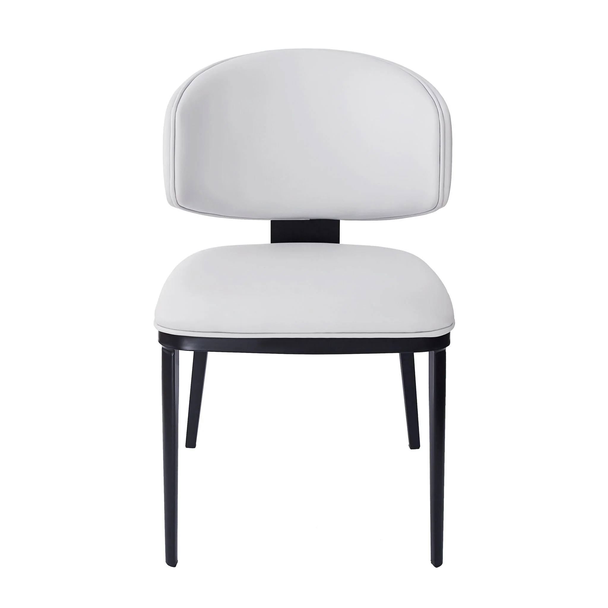 5 Pieces Modern Faux Leather And Metal Dining Set - Image 11