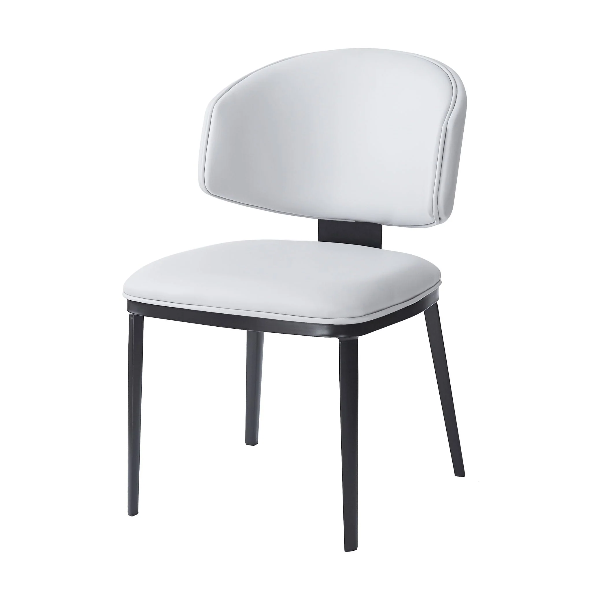 5 Pieces Modern Faux Leather And Metal Dining Set - Image 17