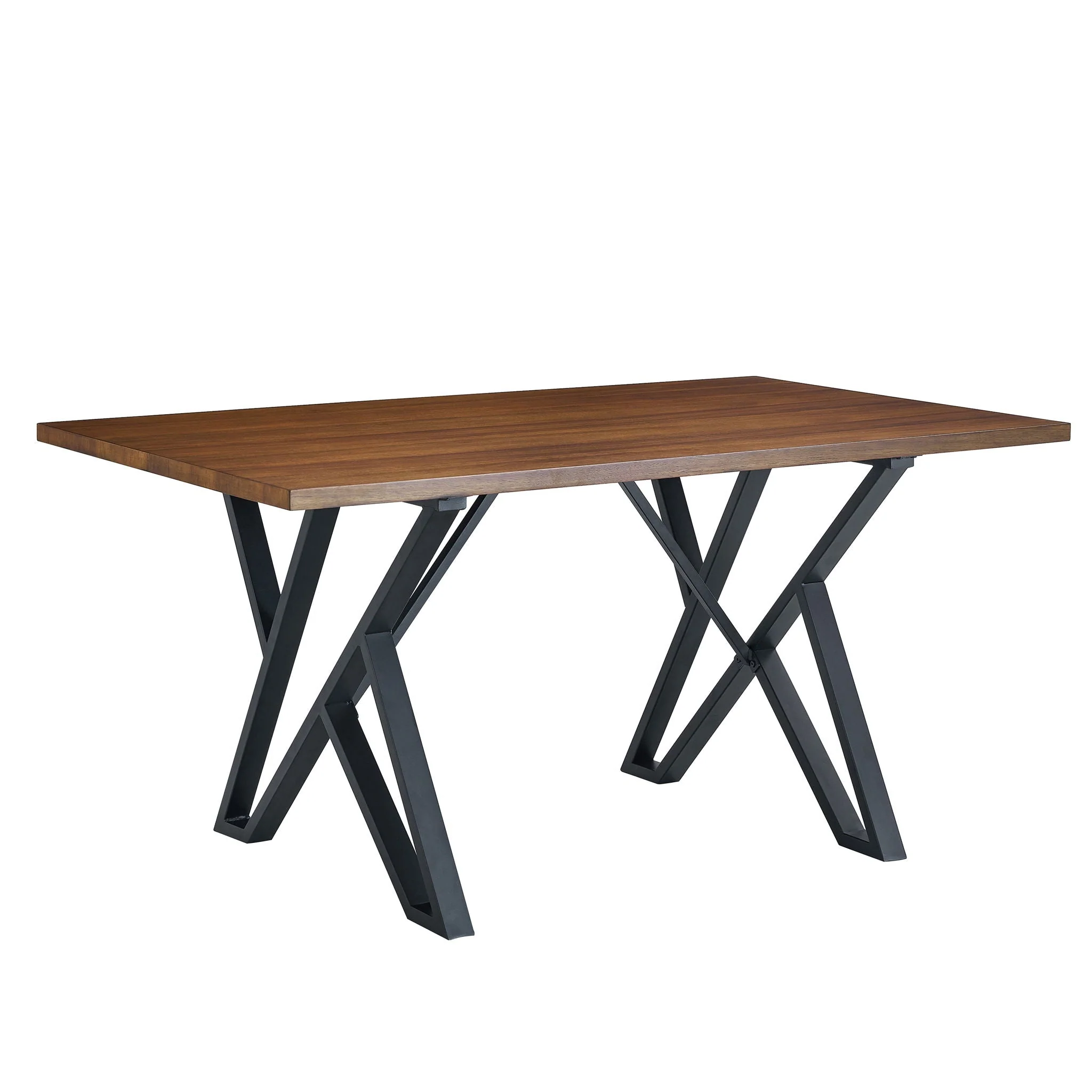 5 Pieces Modern Faux Leather And Metal Dining Set - Image 18
