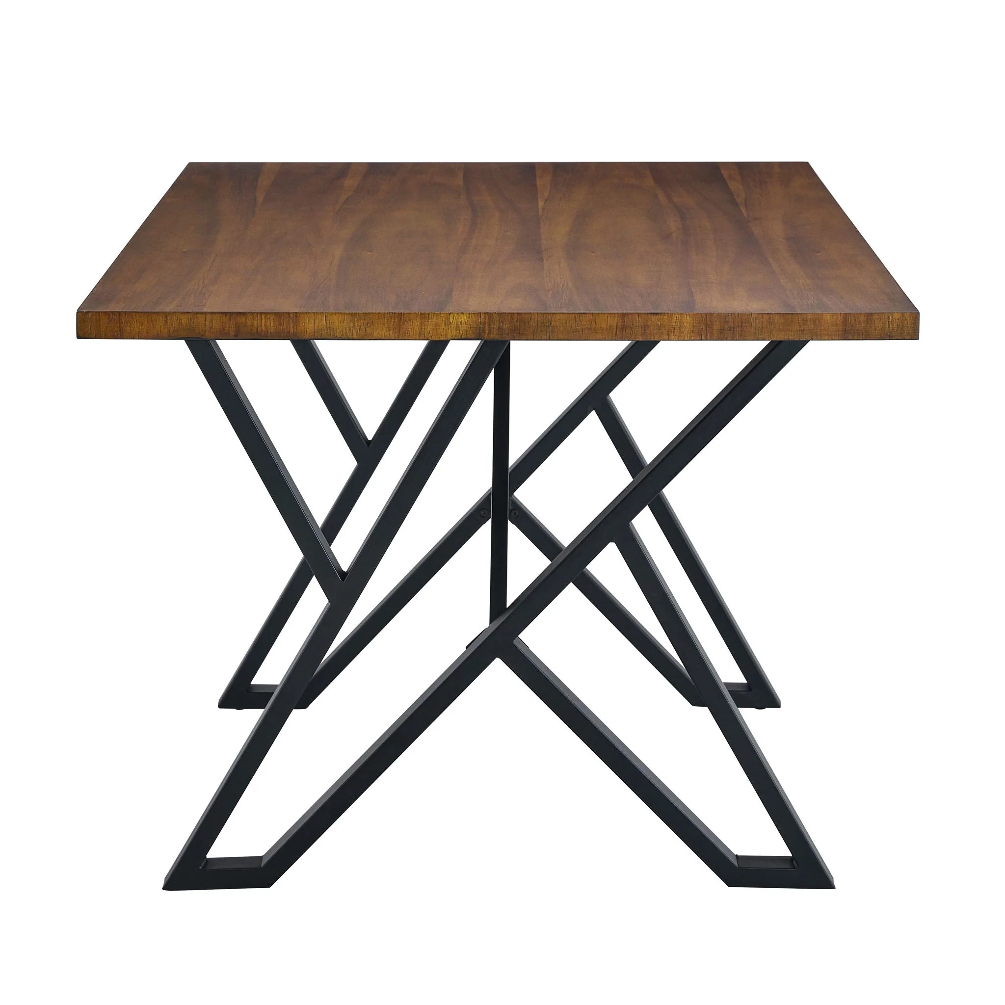 5 Pieces Modern Faux Leather And Metal Dining Set - Image 29