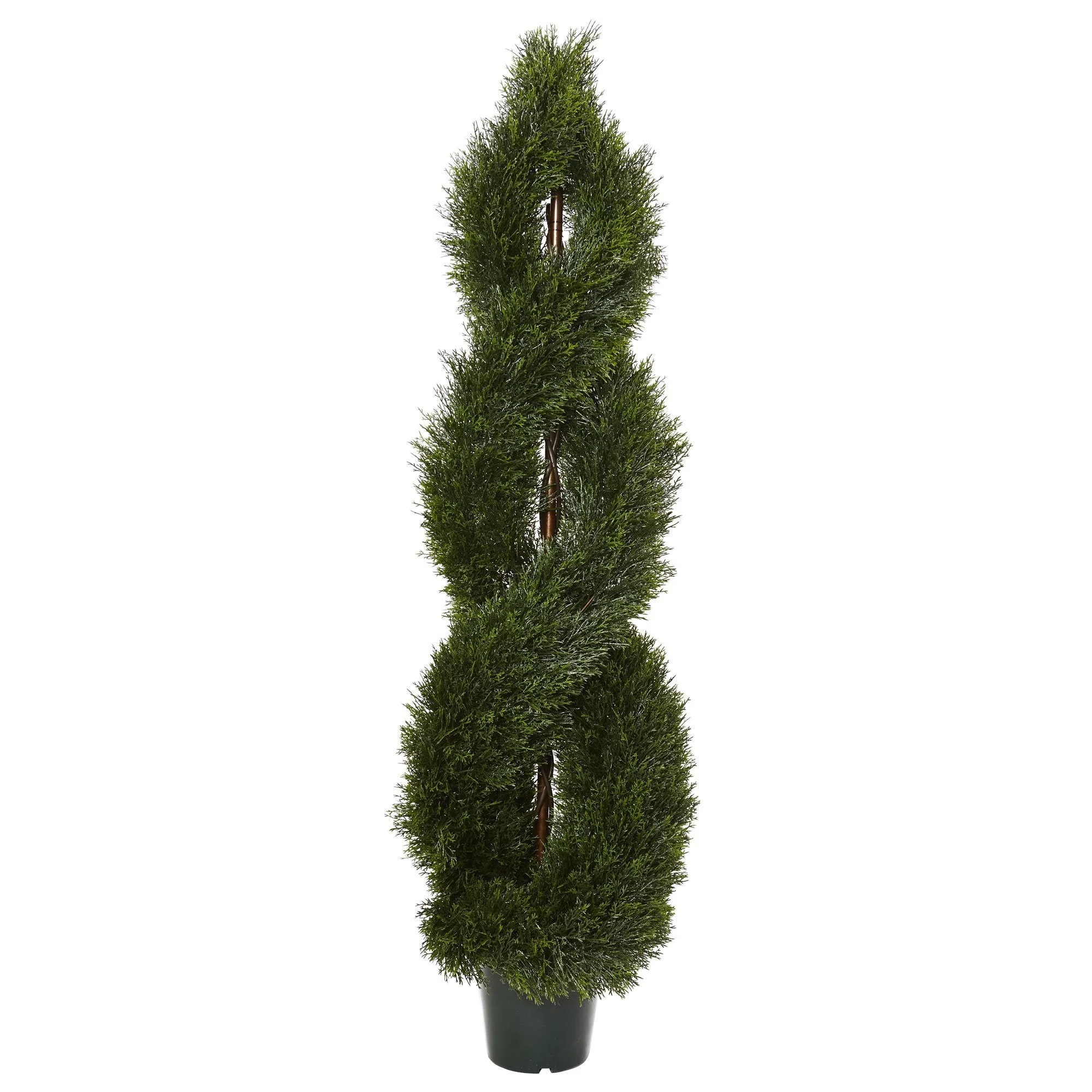 5' Pond Cypress Spiral Topiary UV Resistant (Indoor/Outdoor) - Image 3