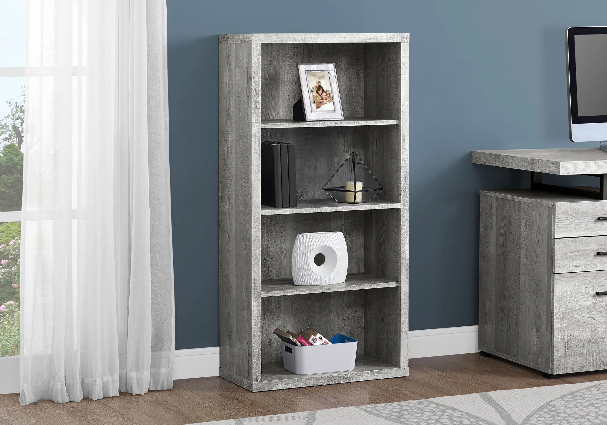 5 Tier For Office Bookshelf, Bookcase, Etagere, Contemporary & Modern - Image 17